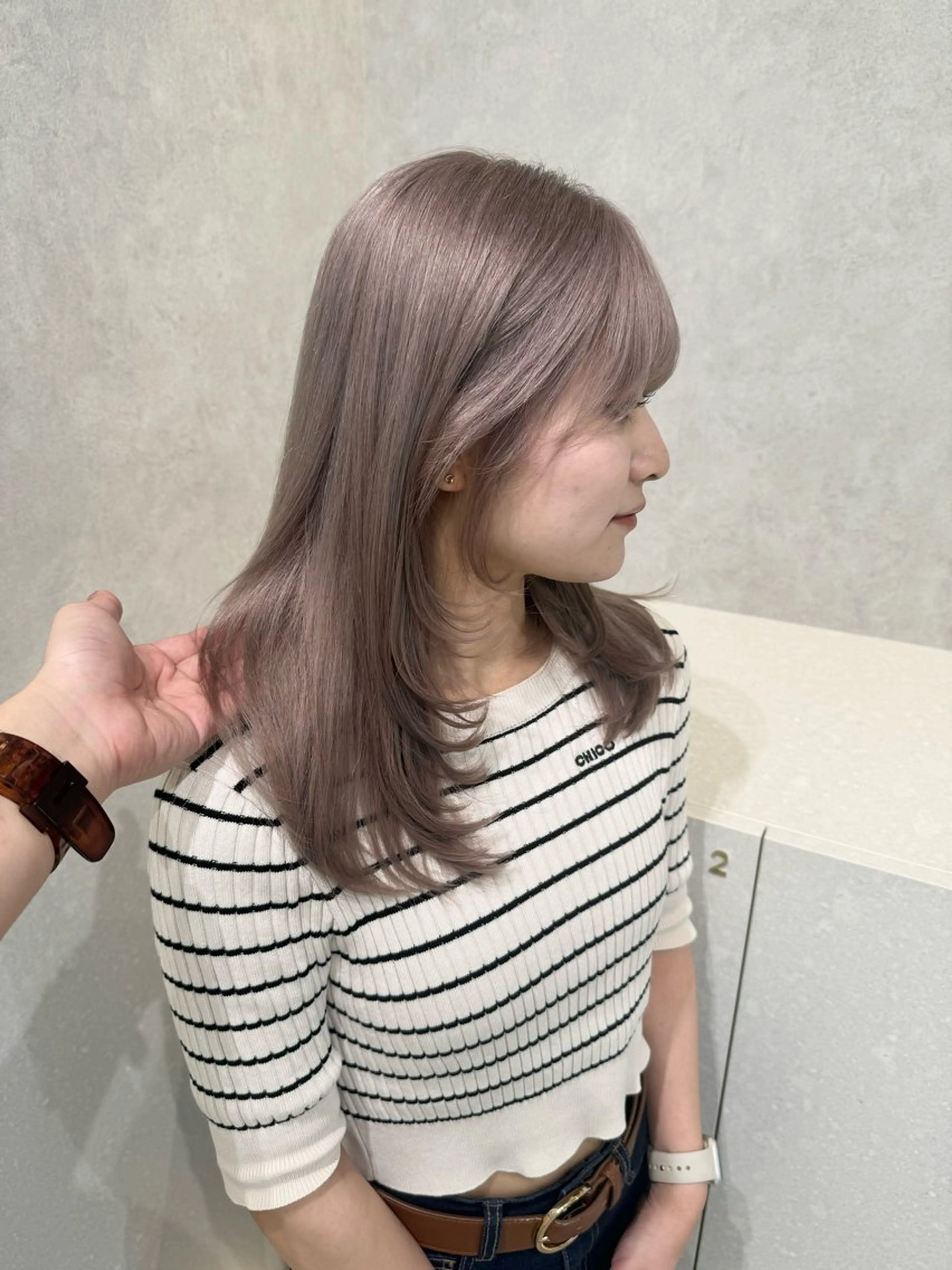 カラー カット ヘアカラー 🇰🇷韓国レイヤー 艶カラー／田川佑紀のヘアスタイル