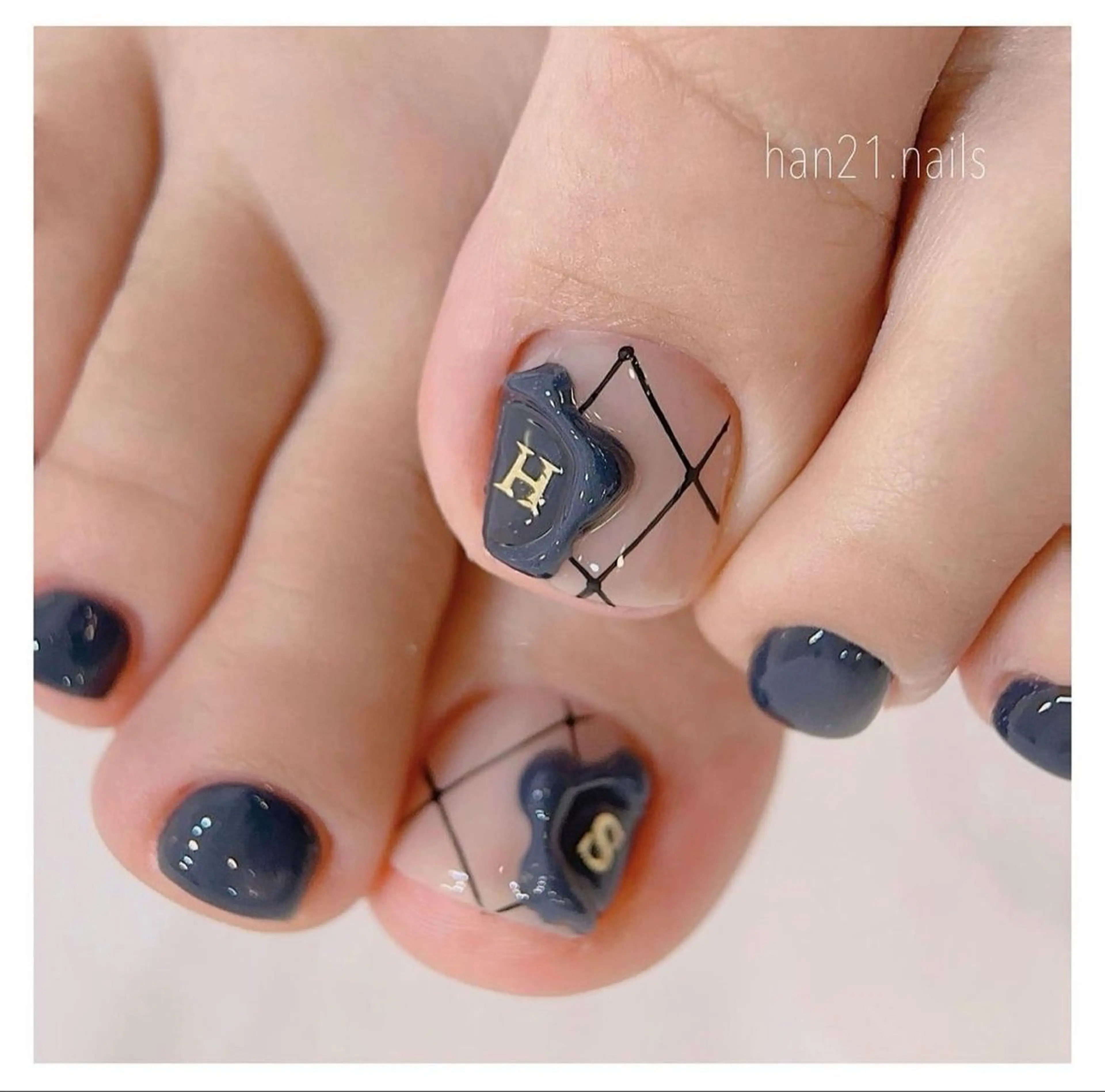 ネイル 韓国ネイル 持ち込み ニュアンスネイル ネイルチップ 冬ネイル RINN ANA.CHUOのネイルデザイン