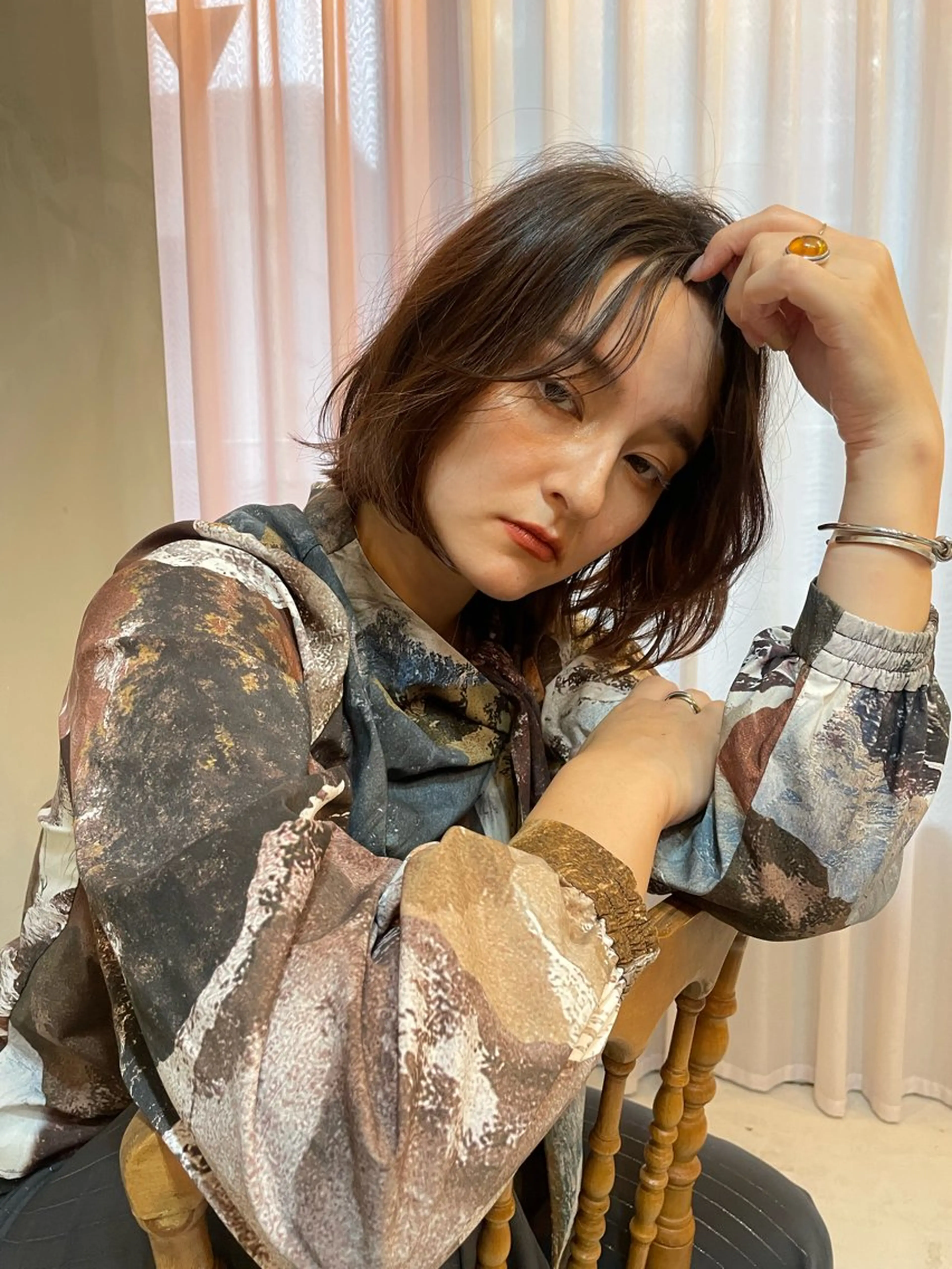 ショート カラー カット ヘアカラー トリートメント ショート/ボブ専門 宮脇美奈/南船場のヘアスタイル