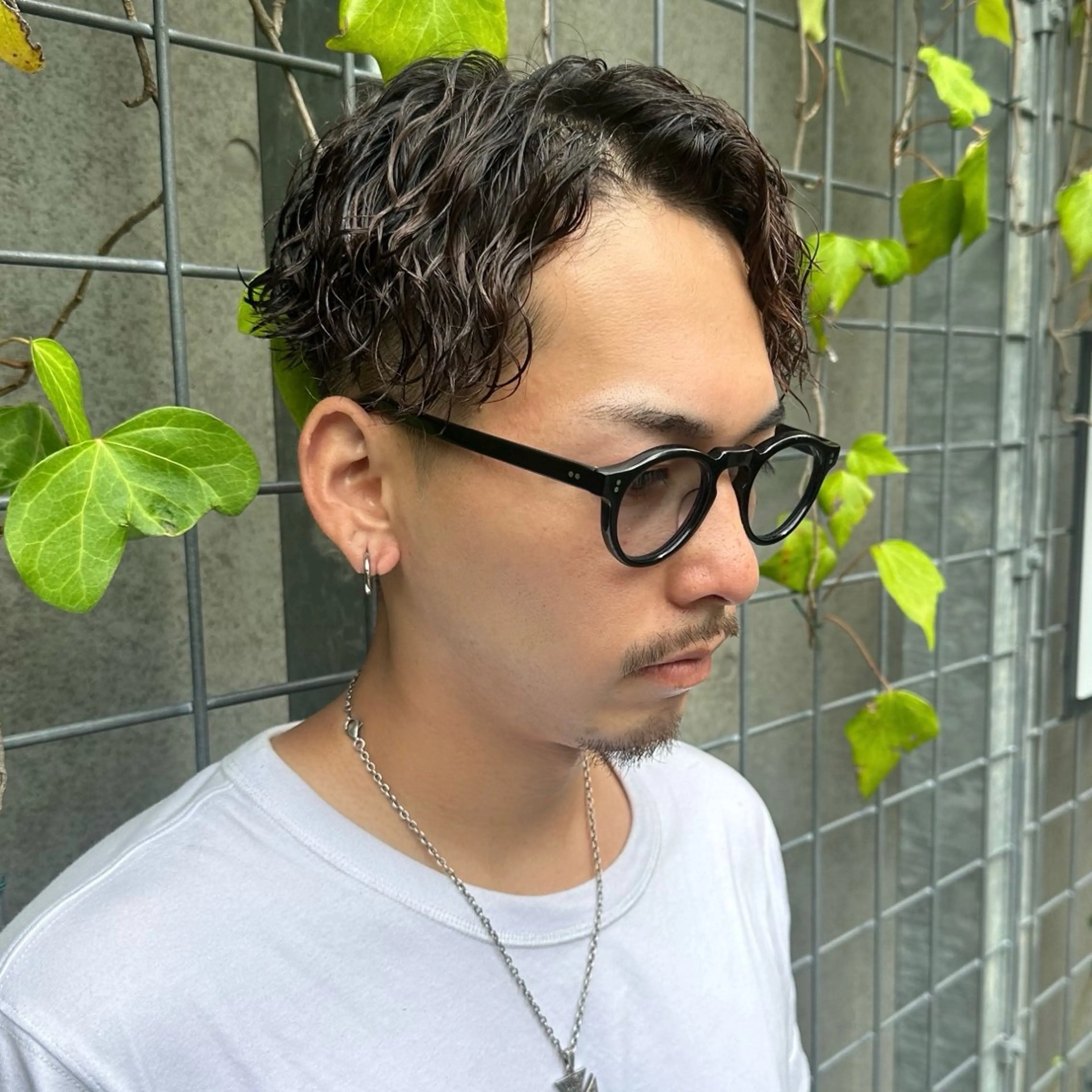 ショート パーマ メンズ メンズパーマ ツイストスパイラルパーマ スパイラルパーマ カット パーマ トリートメント ツイスパ/メンズ パーマ/歩夢のヘアスタイル