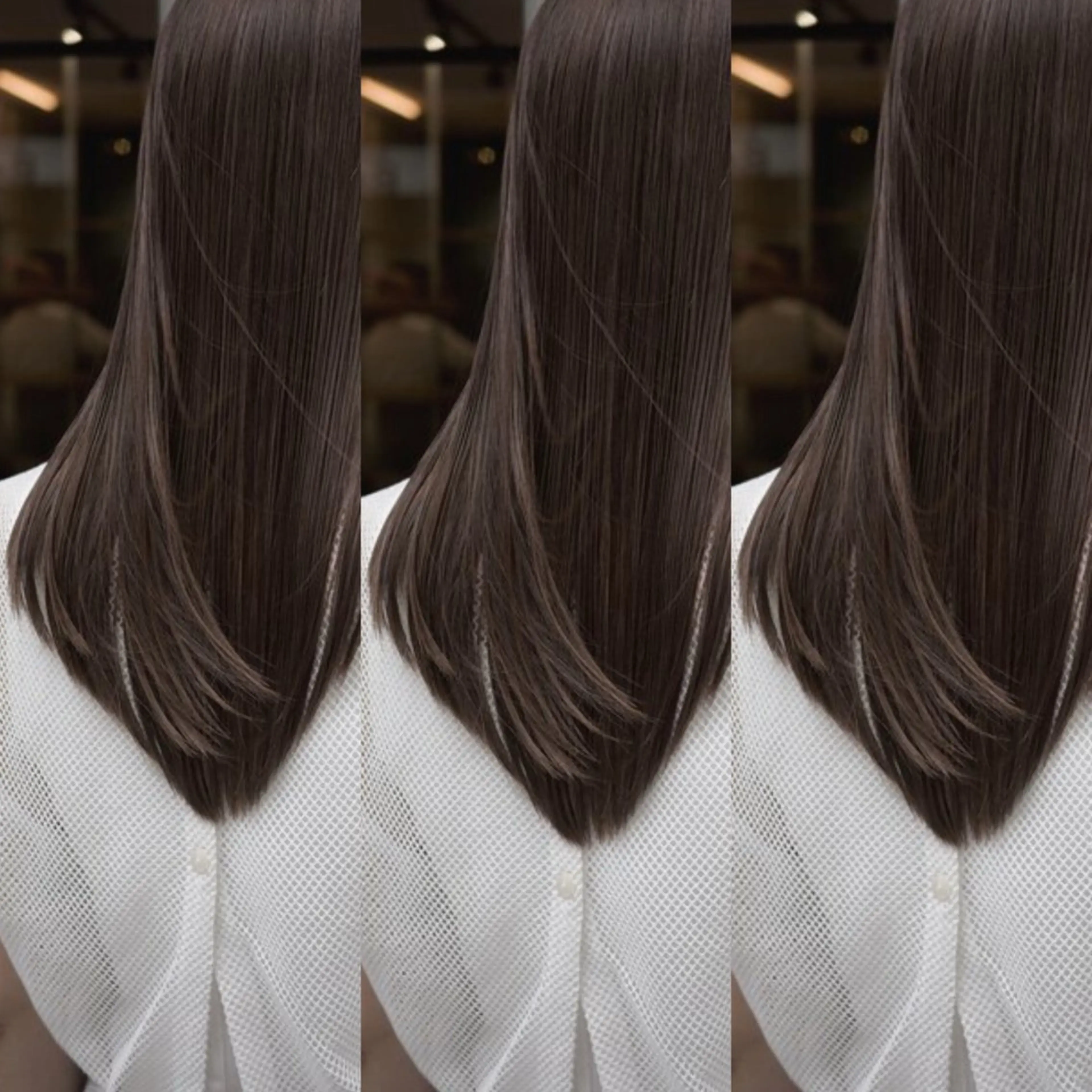 セミロング カラー カット ヘアカラー Asobi所属・透明感♡くすみカラー 🍏Haruka🍏のヘアスタイル