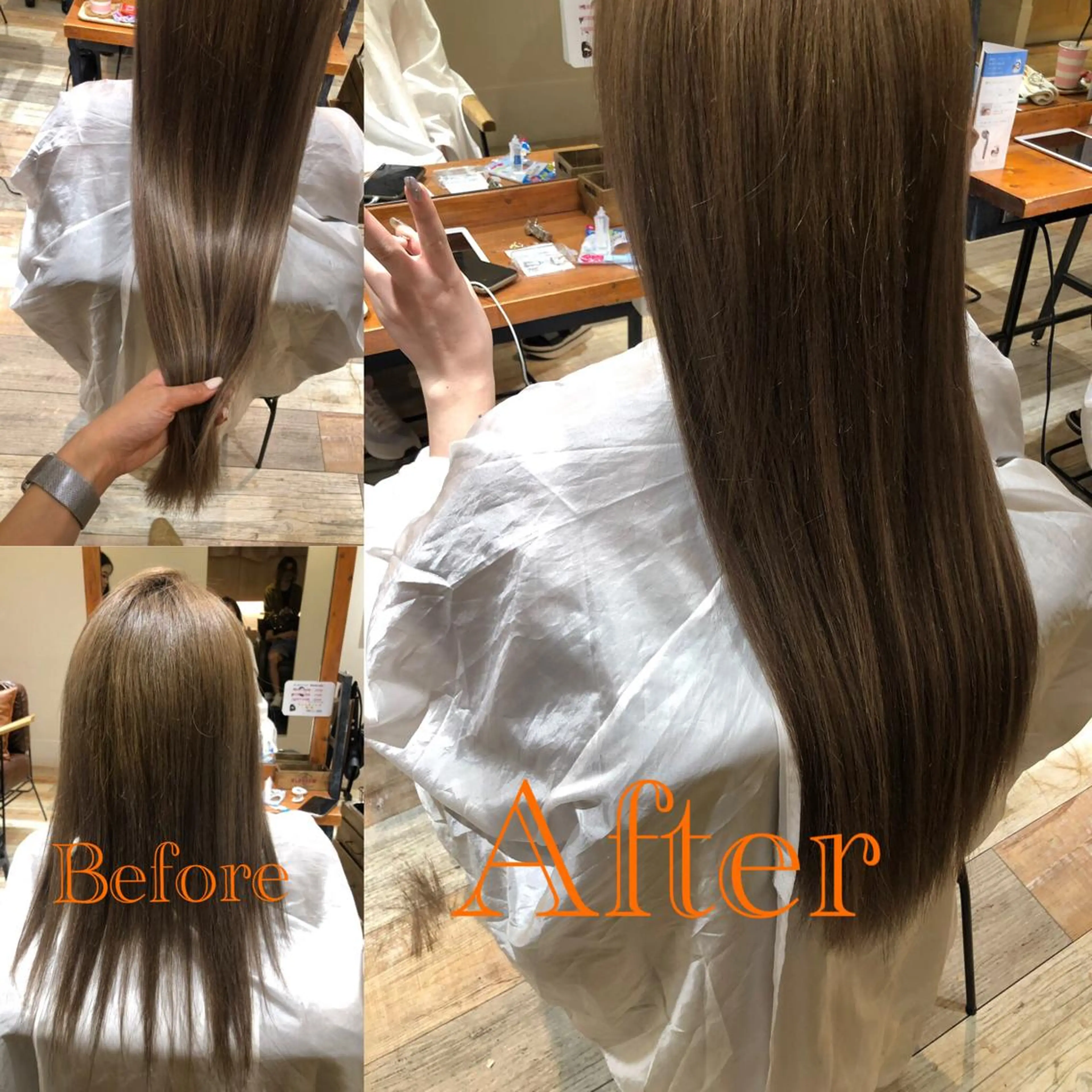 ロング カラー ブリーチ なかがわ せいかのマツエク・マツパデザイン