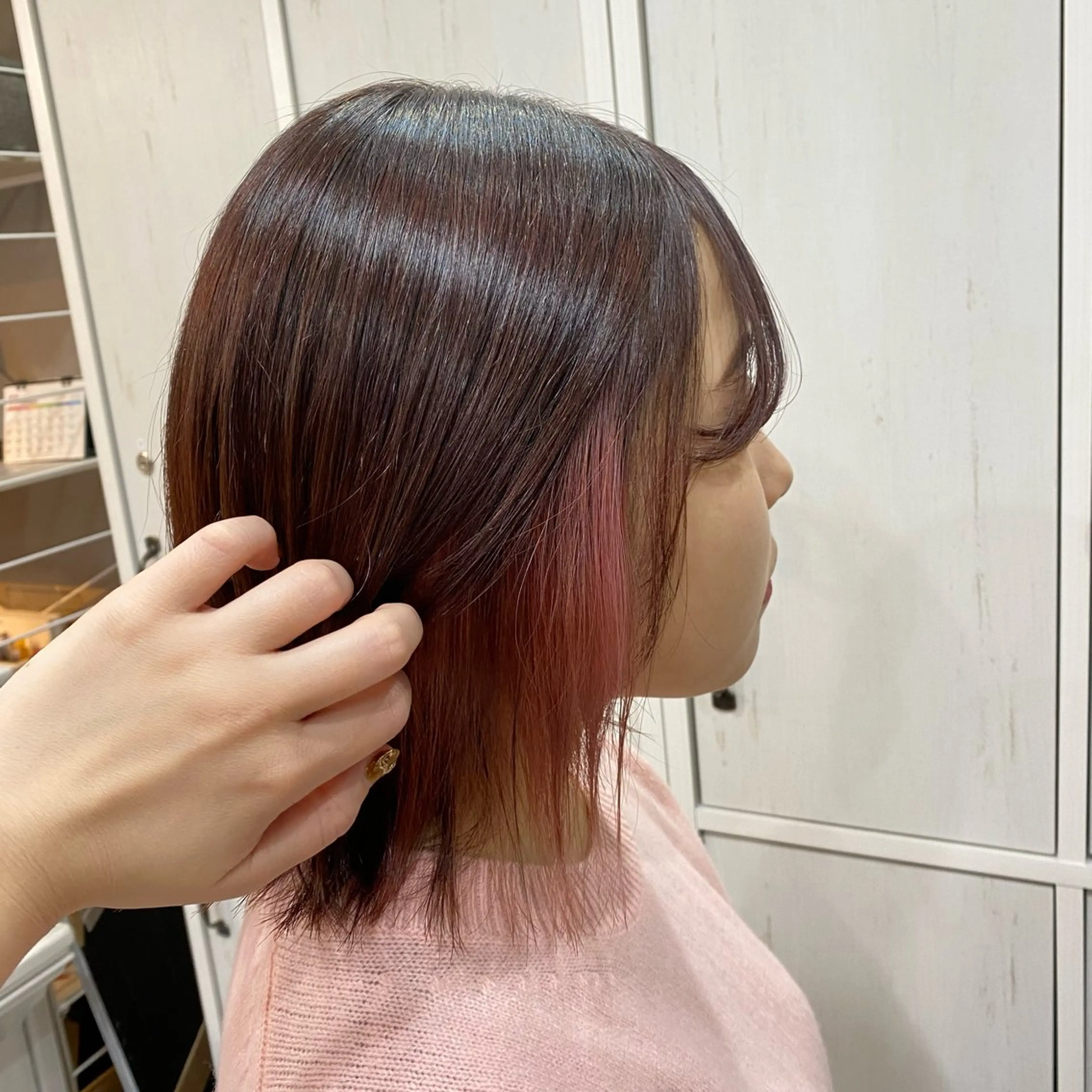 ミディアム カラー 水瀬 咲夏のヘアスタイル