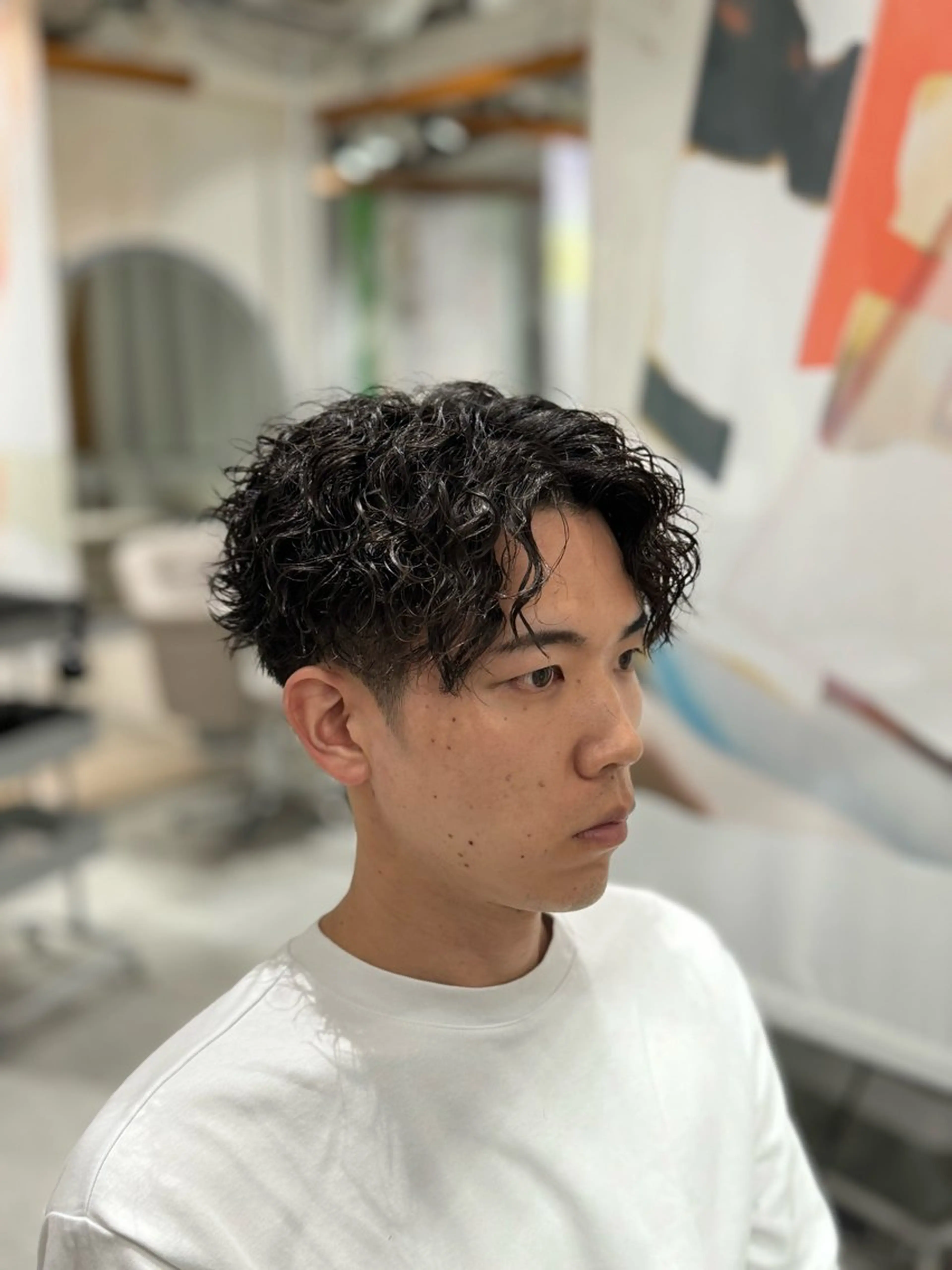 パーマ メンズ カット パーマ メンズパーマ特化/波 巻きツイスパ 長町至のヘアスタイル