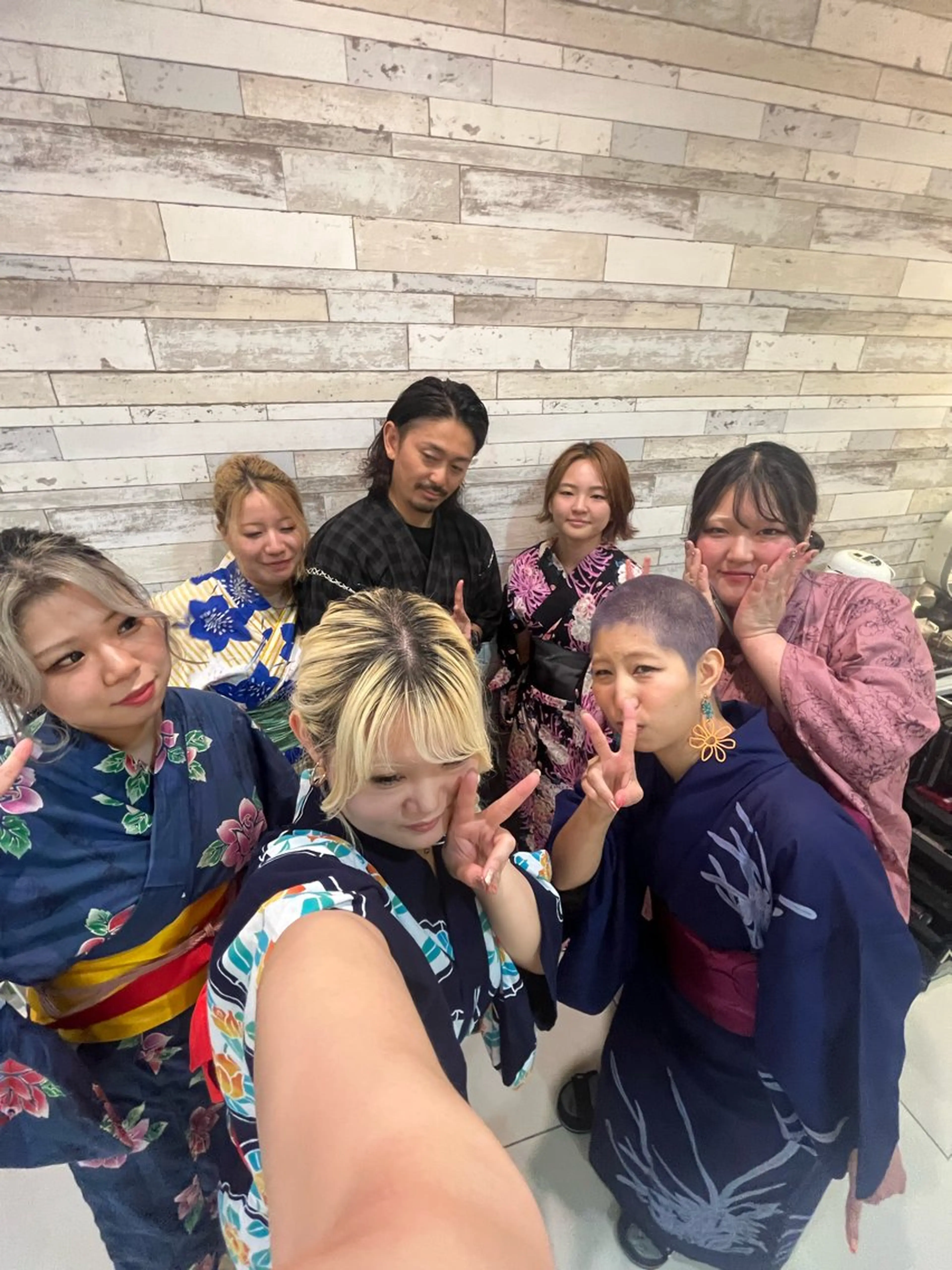 カラー 浴衣 生活に馴染む デザイン/鏡ゆうかのヘアスタイル