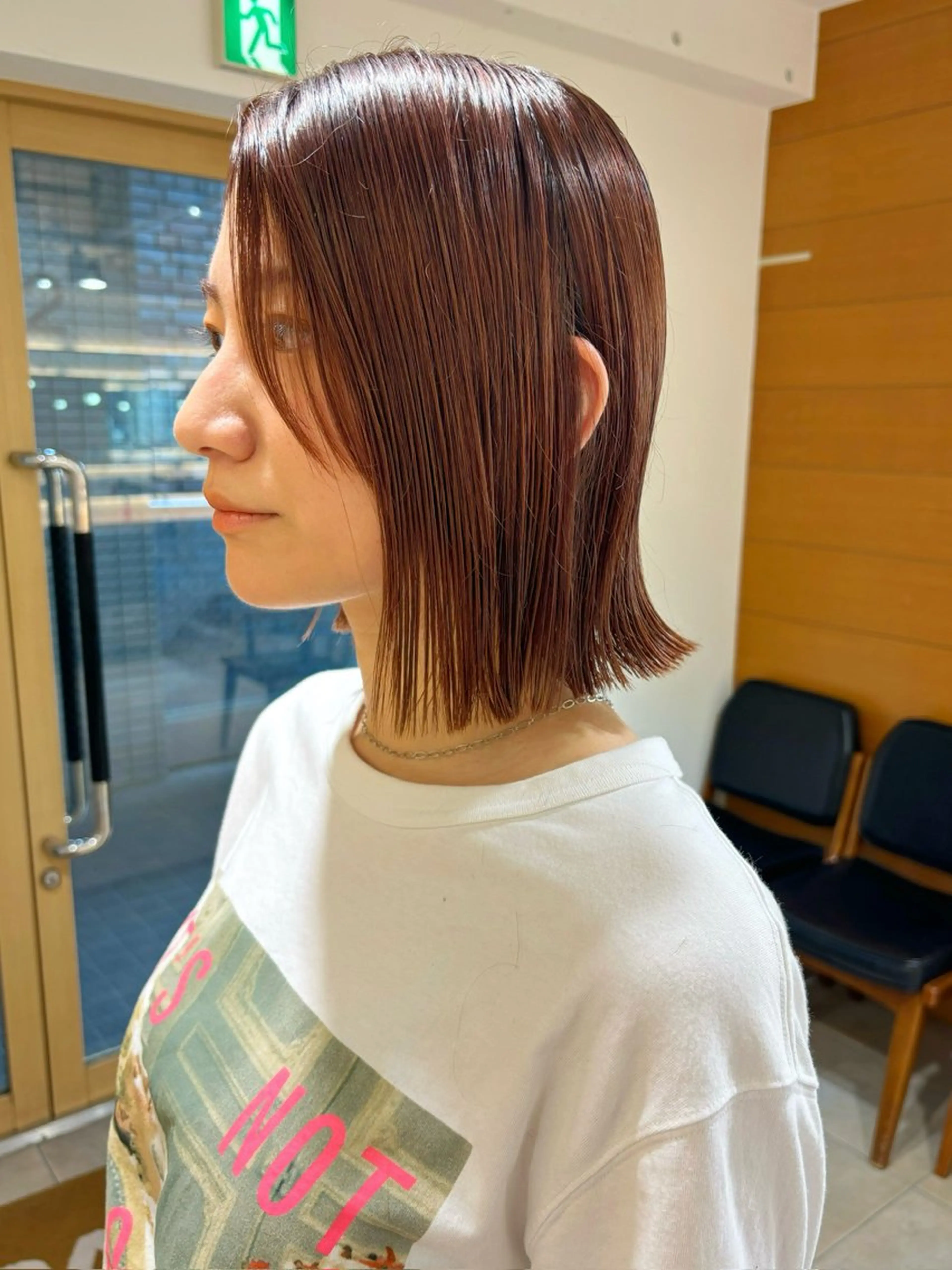 ミディアム カット トリートメント ヘッドスパ 齋藤 咲のヘアスタイル