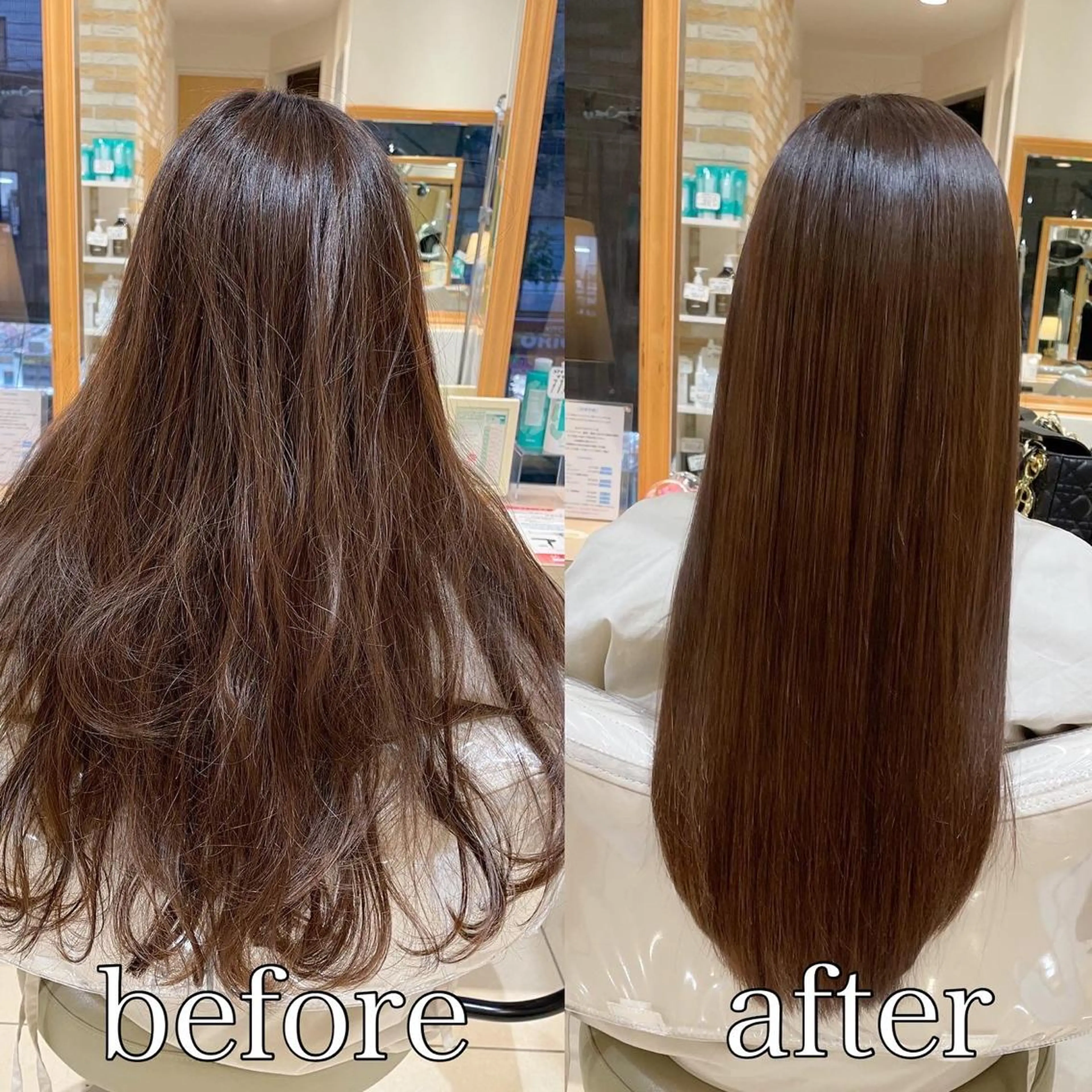 ロング カット 縮毛矯正 トリートメント 美髪⭐︎髪質改善 井上　康司のヘアスタイル