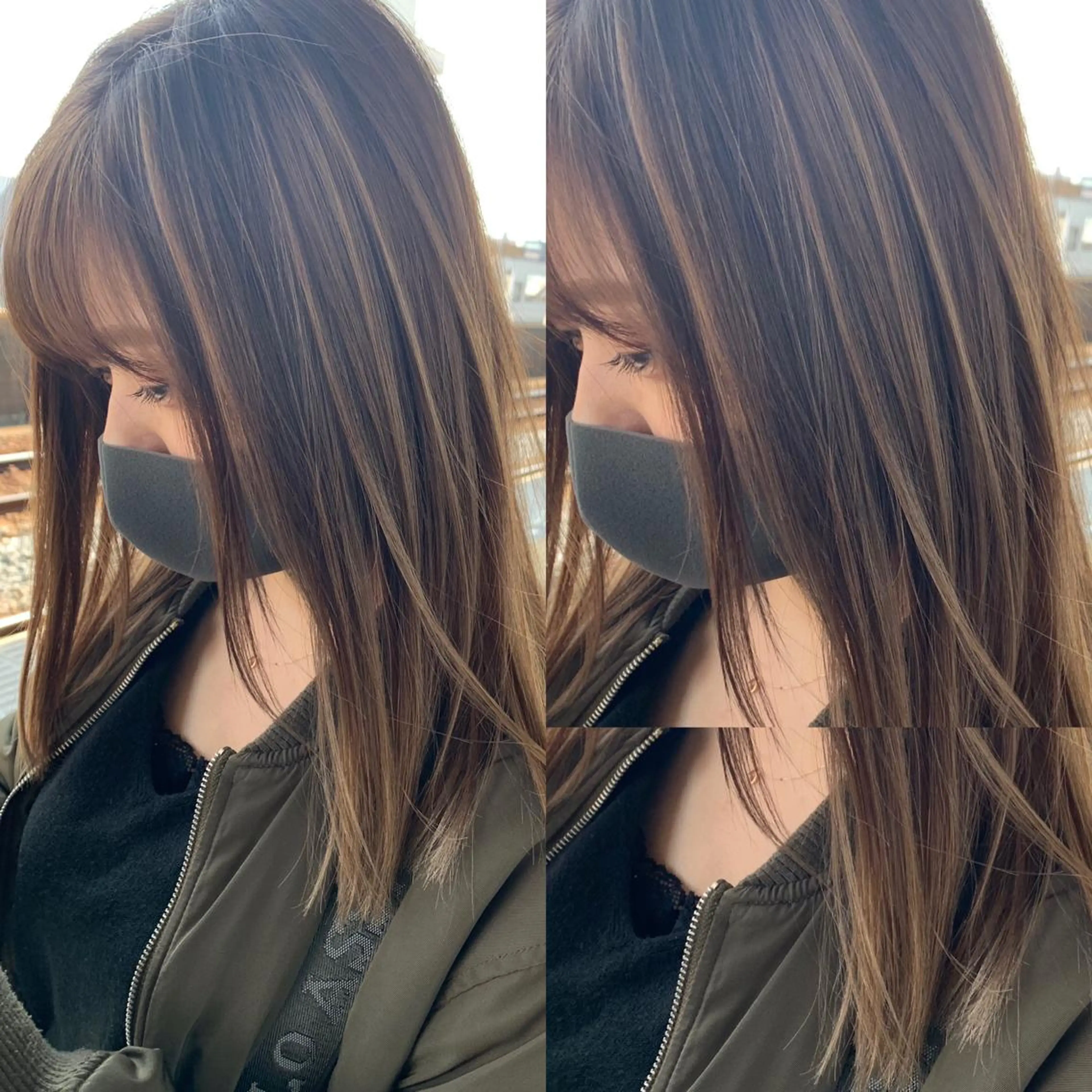 ミディアム カラー 髪質改善特化 ミサワコウキのヘアスタイル