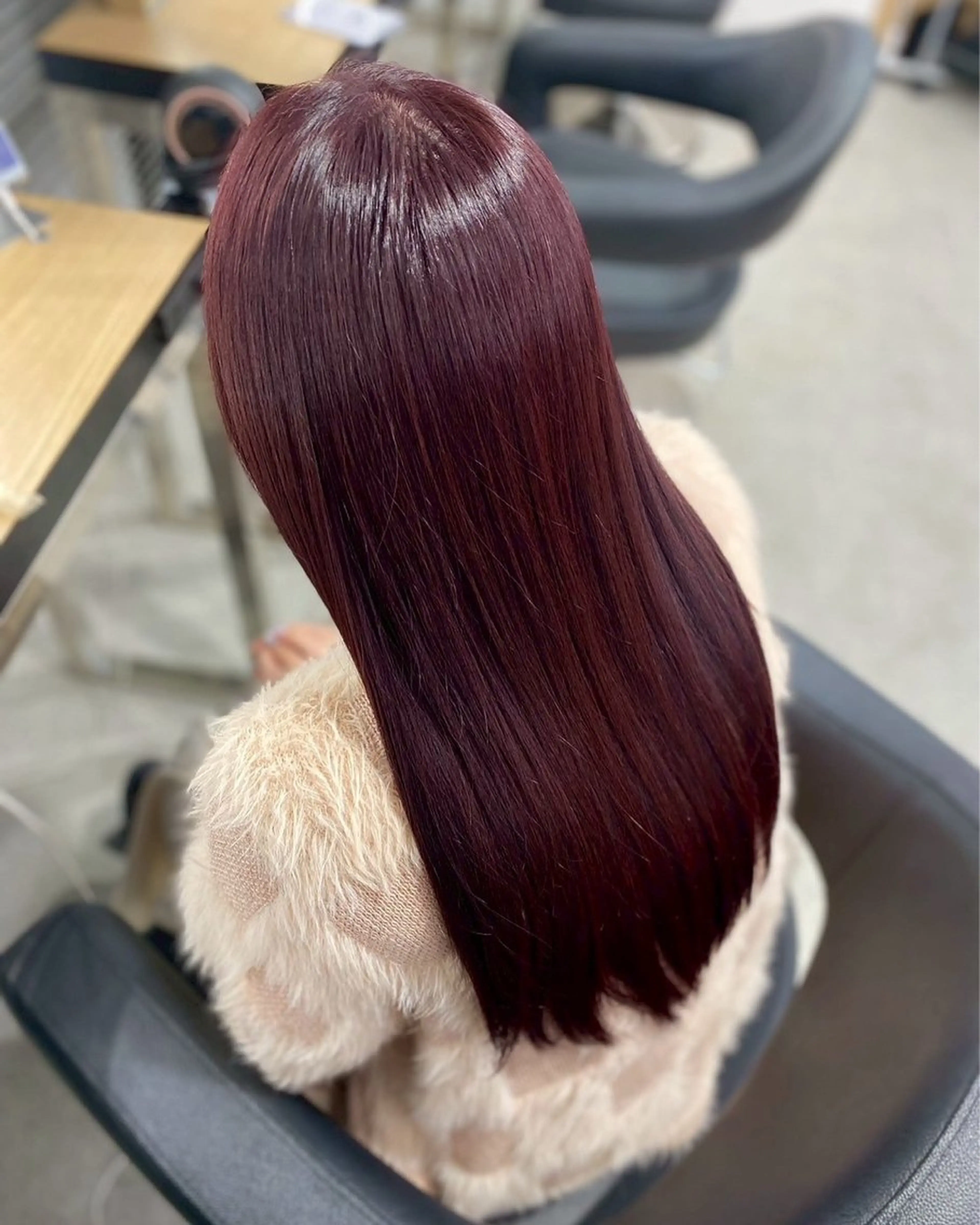 ロング カラー 韓国風レイヤー透明感 艶髪カラー/岡田悠希のヘアスタイル