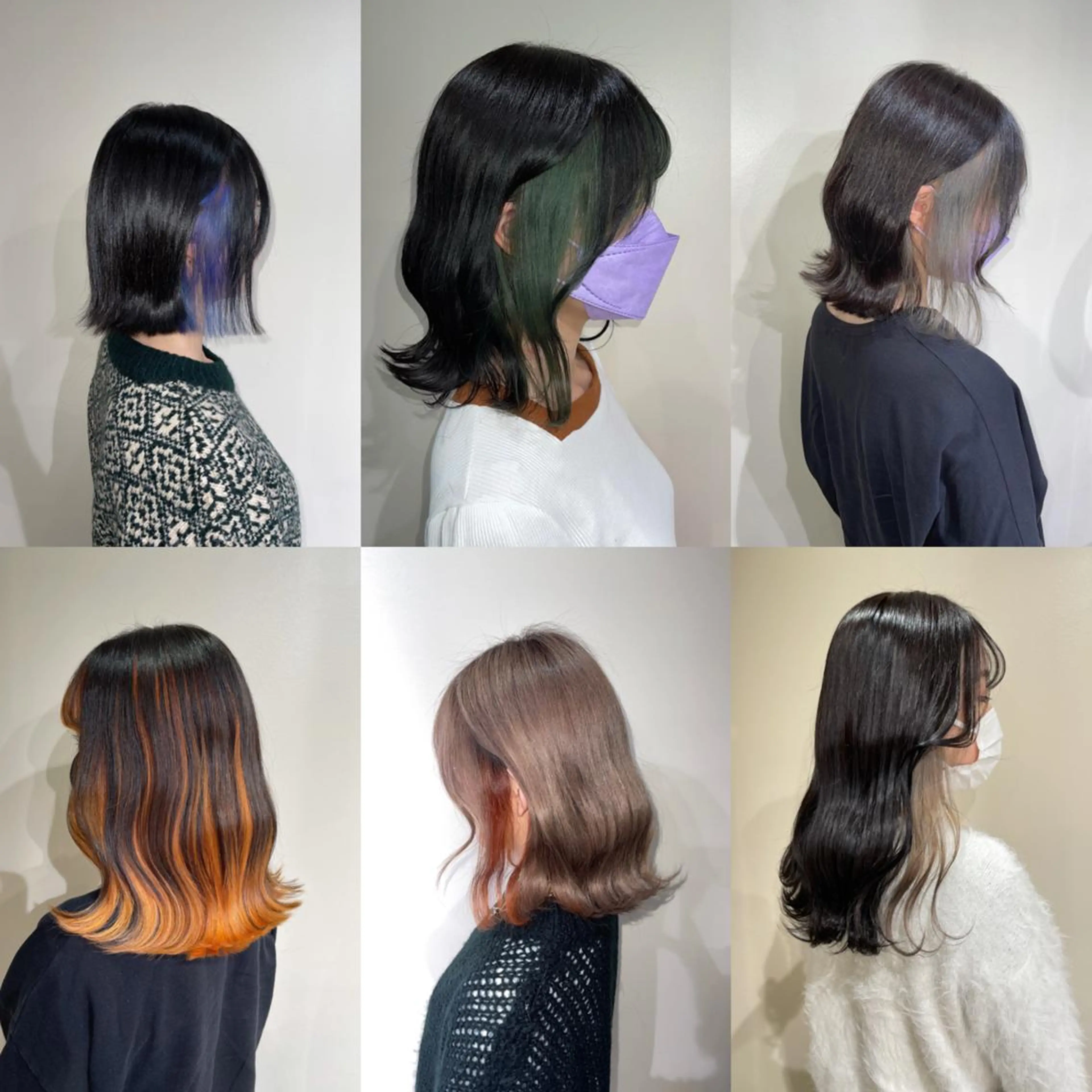 🤍インナーカラー🤍インナーホワイトカラー（ブリーチ2回）🤍ベースのカラーもついてます🤍の写真