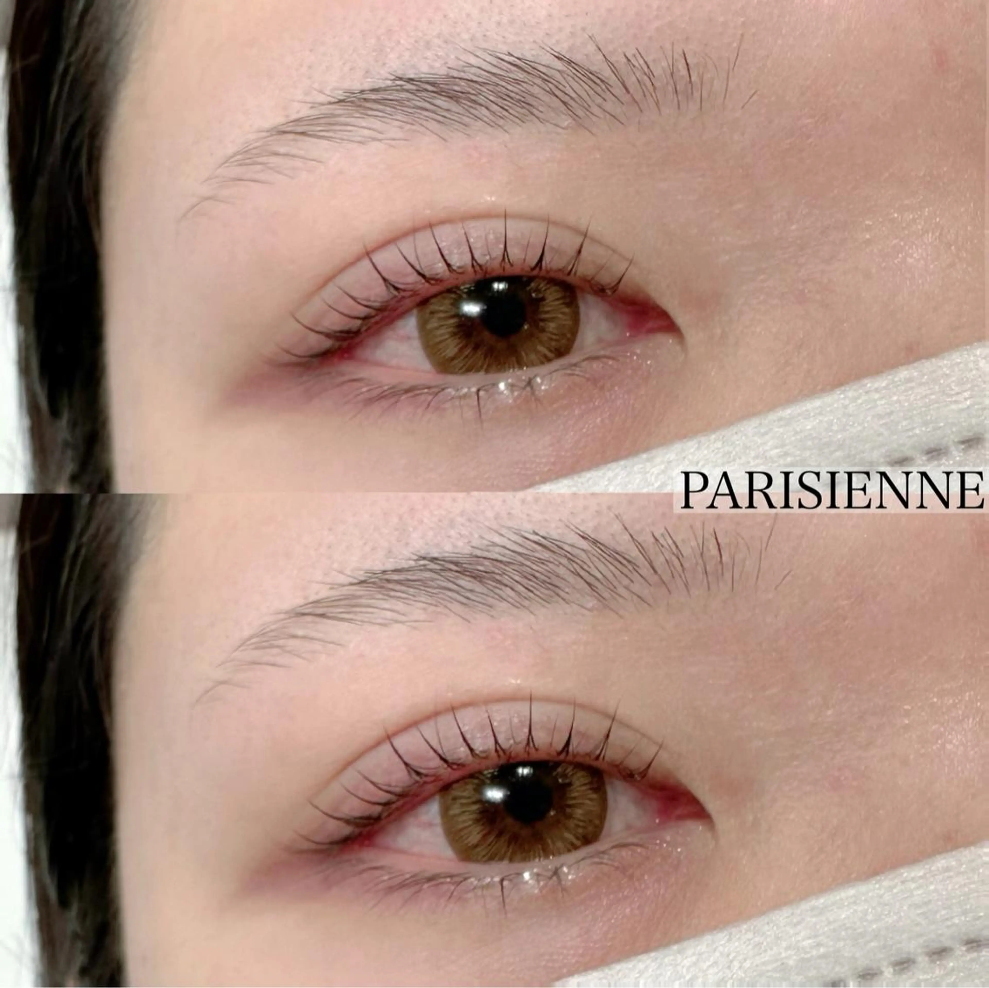 マツエク・マツパ アイブロウ パリジェンヌラッシュリフト マツパ 池袋駅韓国風🇰🇷 束感💗Tomoのマツエク・マツパデザイン