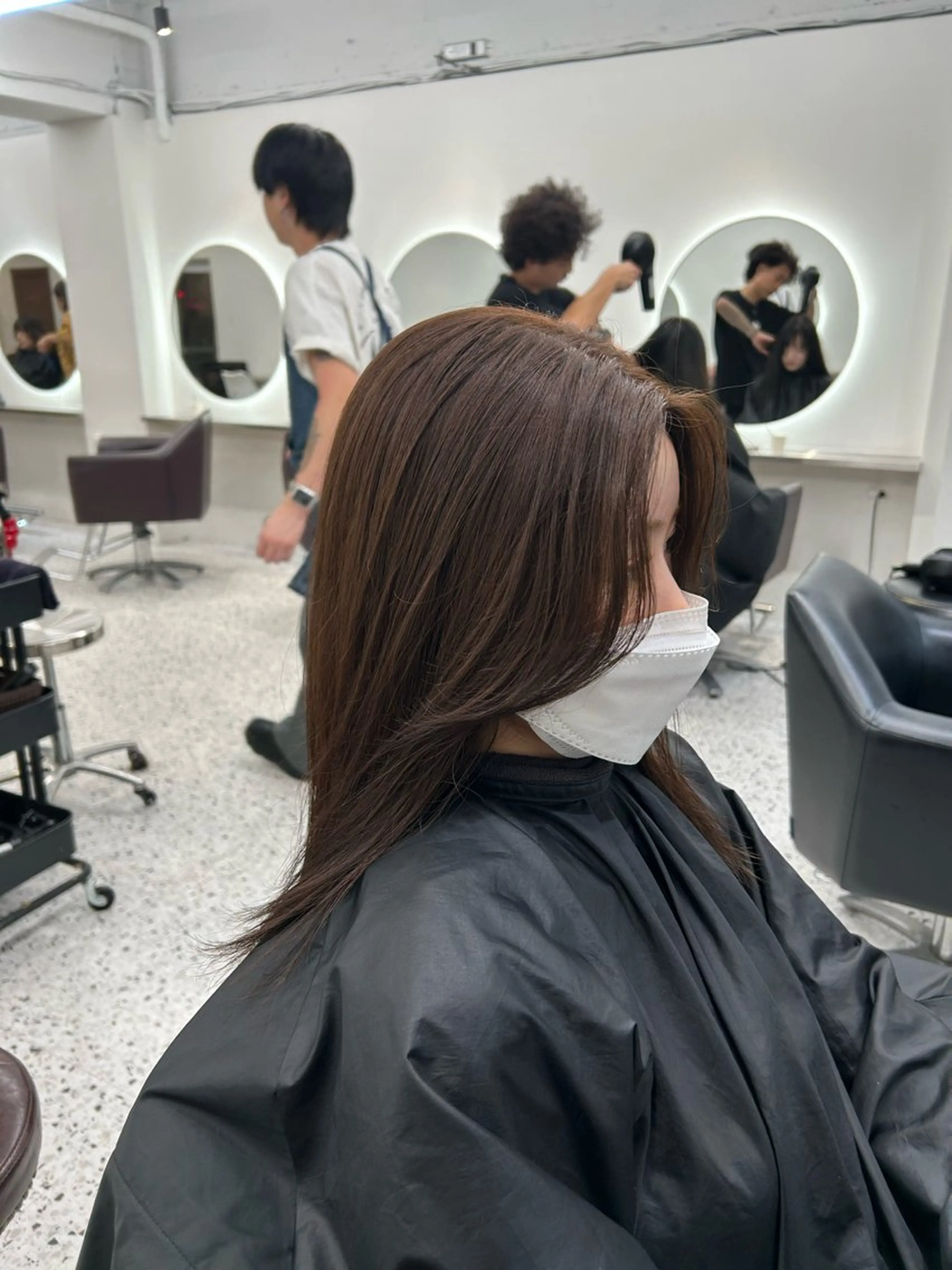 ロング カラー ヘアアレンジ ブラウンカラー 銀座terrace所属・🫧透明感／艶カラー 🫧Ryuseiのヘアスタイル