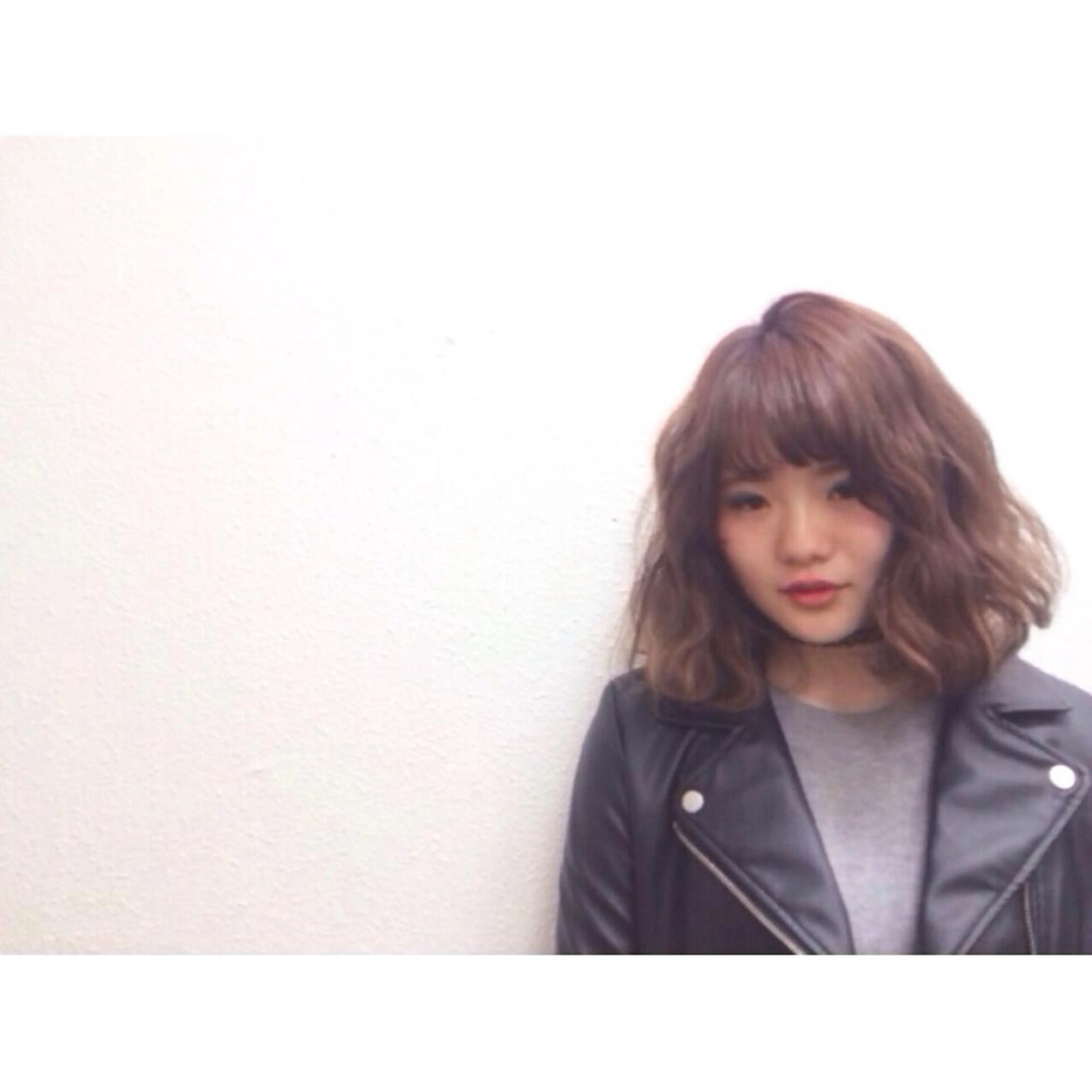 ミディアム ハイライト にった みずきのヘアスタイル