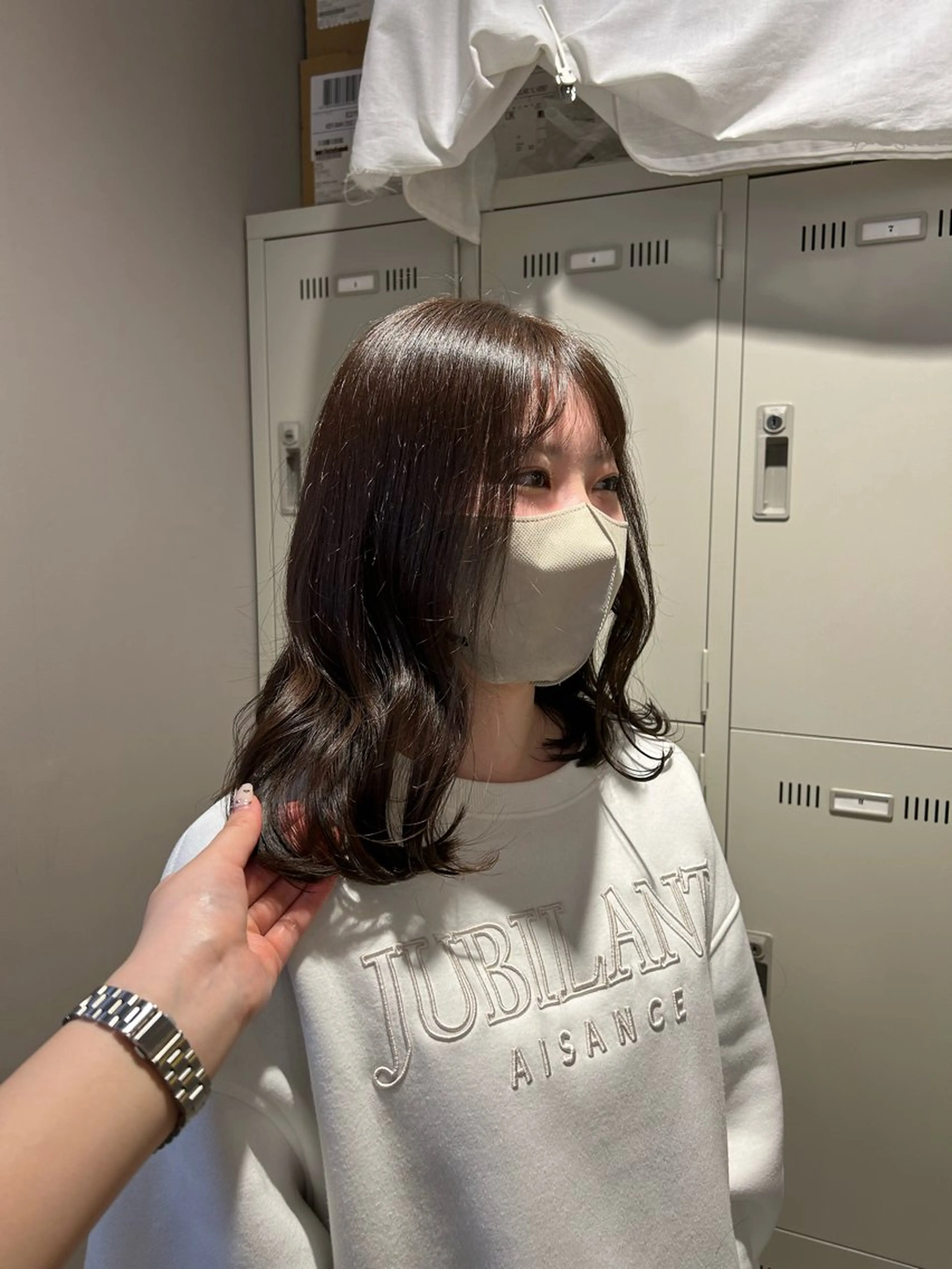 カラー 透明感ベージュ🤎 ナチュラルレイヤーのヘアスタイル