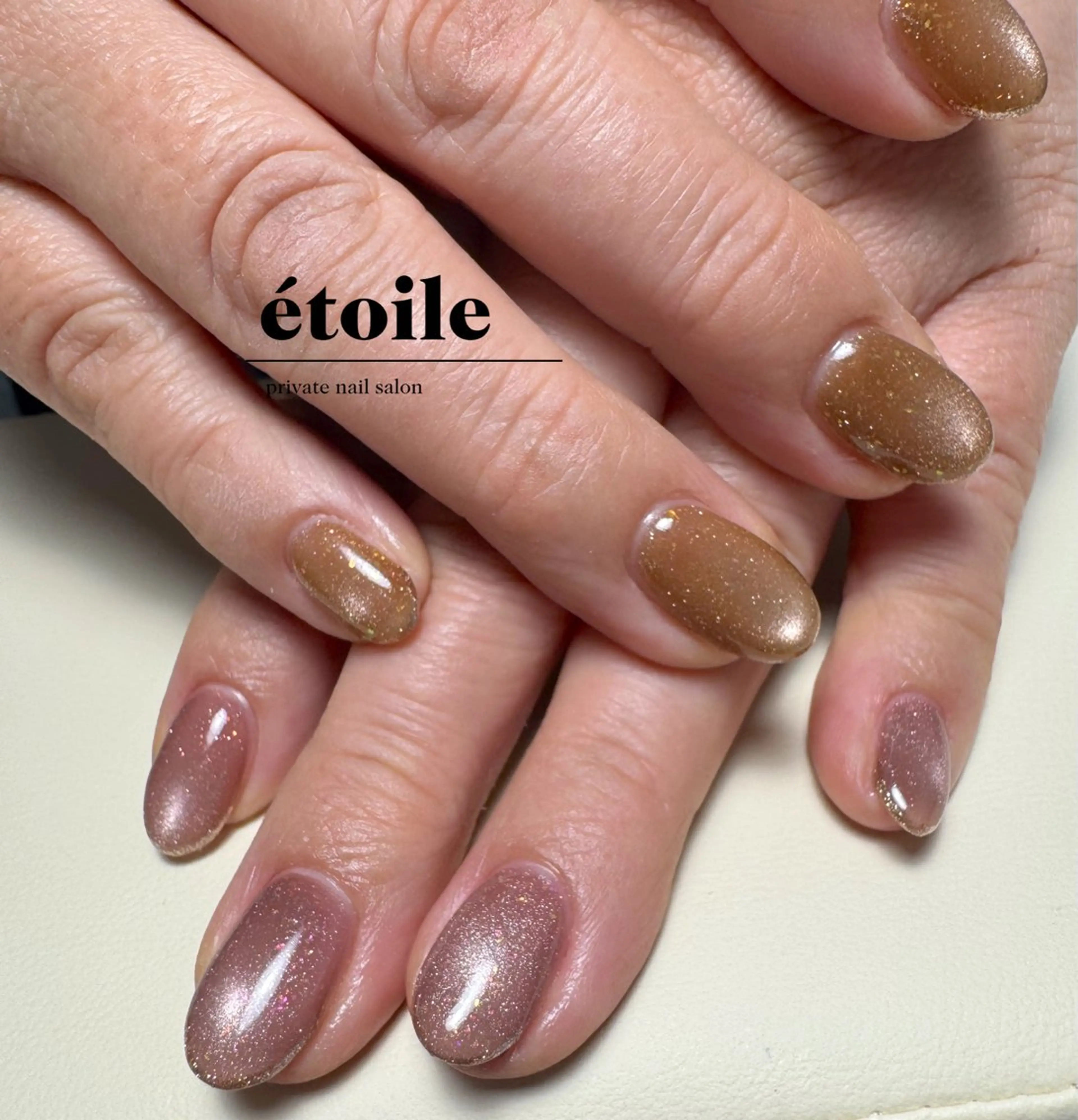 ネイル ラメ(グリッター) マグネットネイル étoile ｜ayaのネイルデザイン