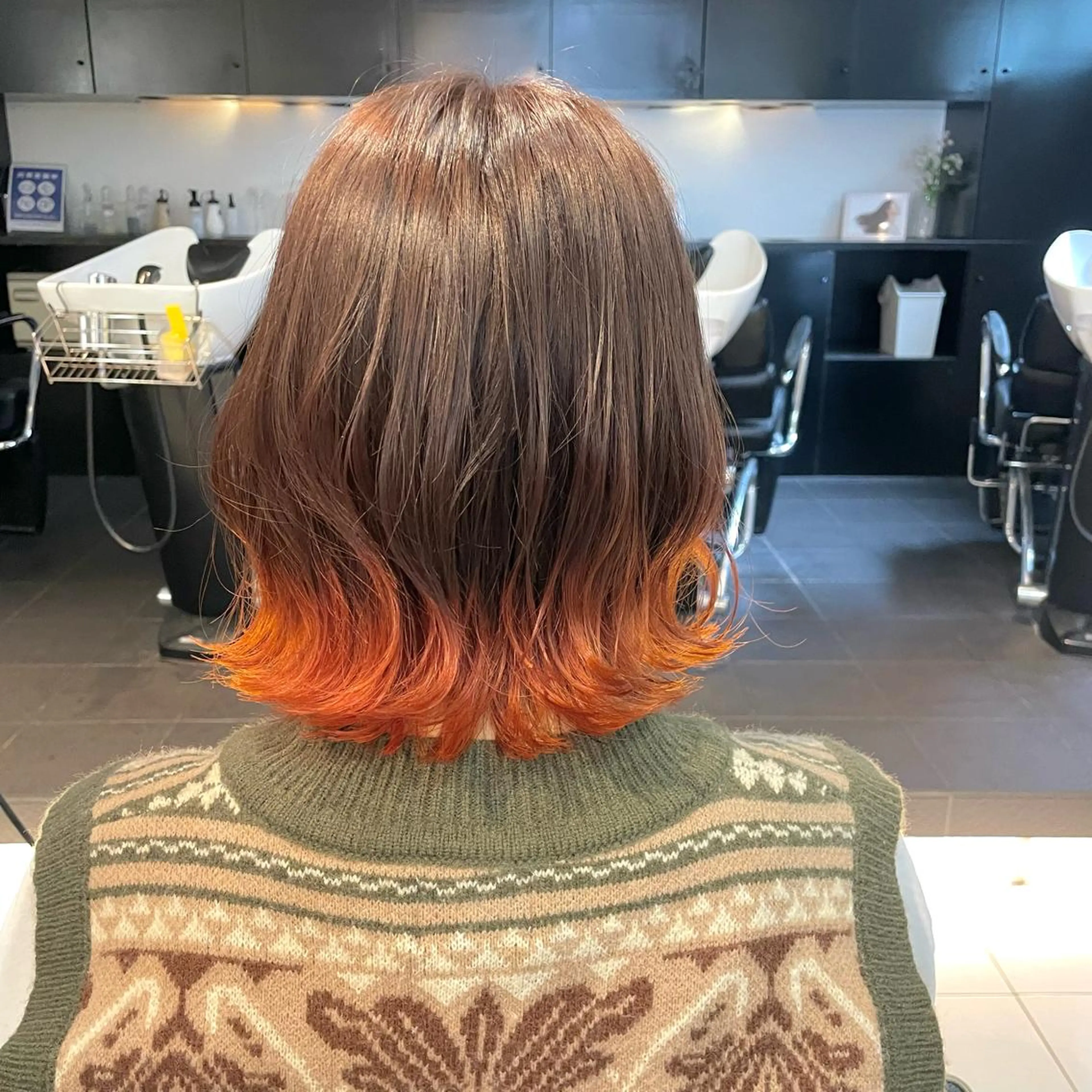 ミディアム カラー ブリーチ 透明感カラー/ 寺田千雅子のヘアスタイル