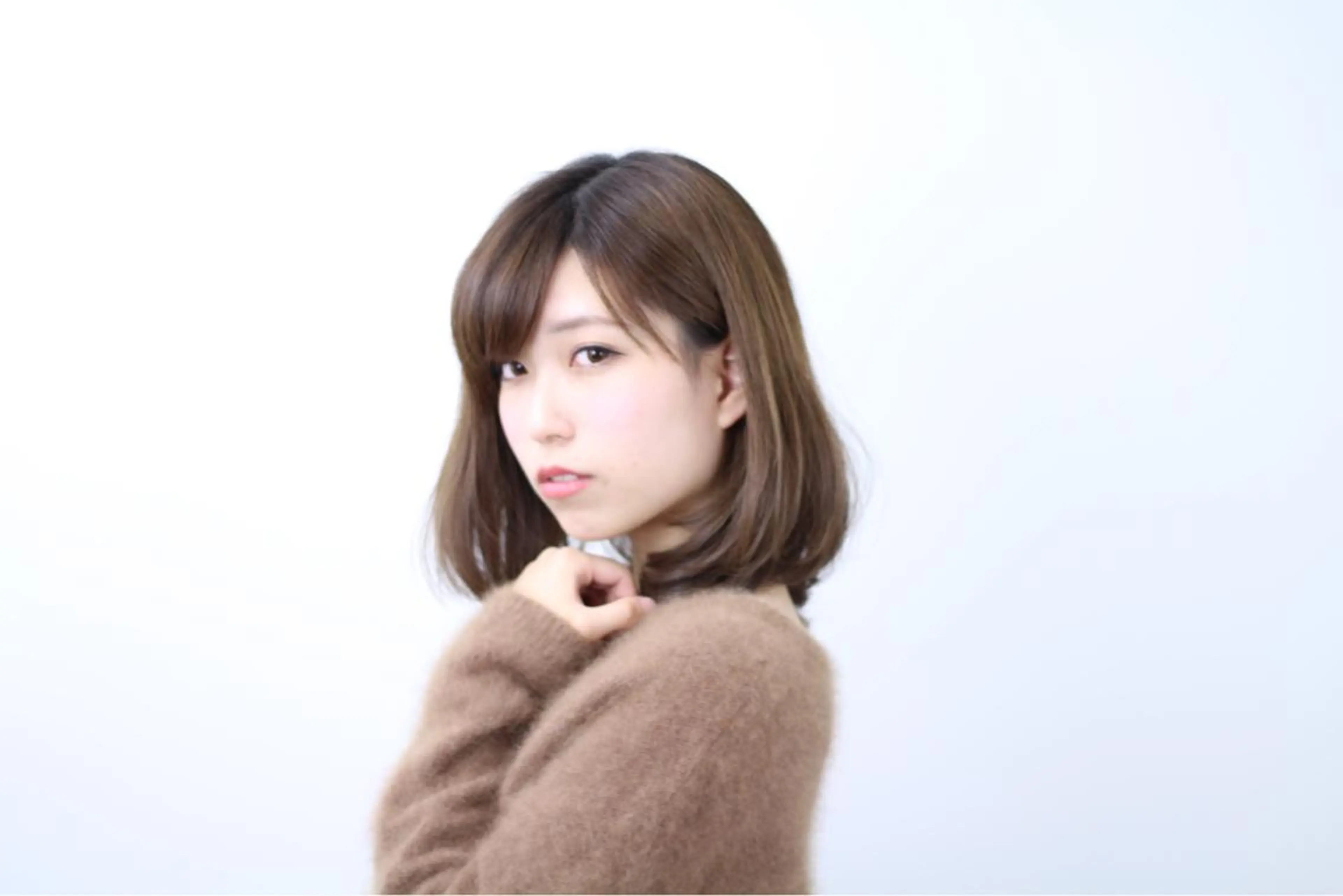 ミディアム ボブ 森 海のヘアスタイル