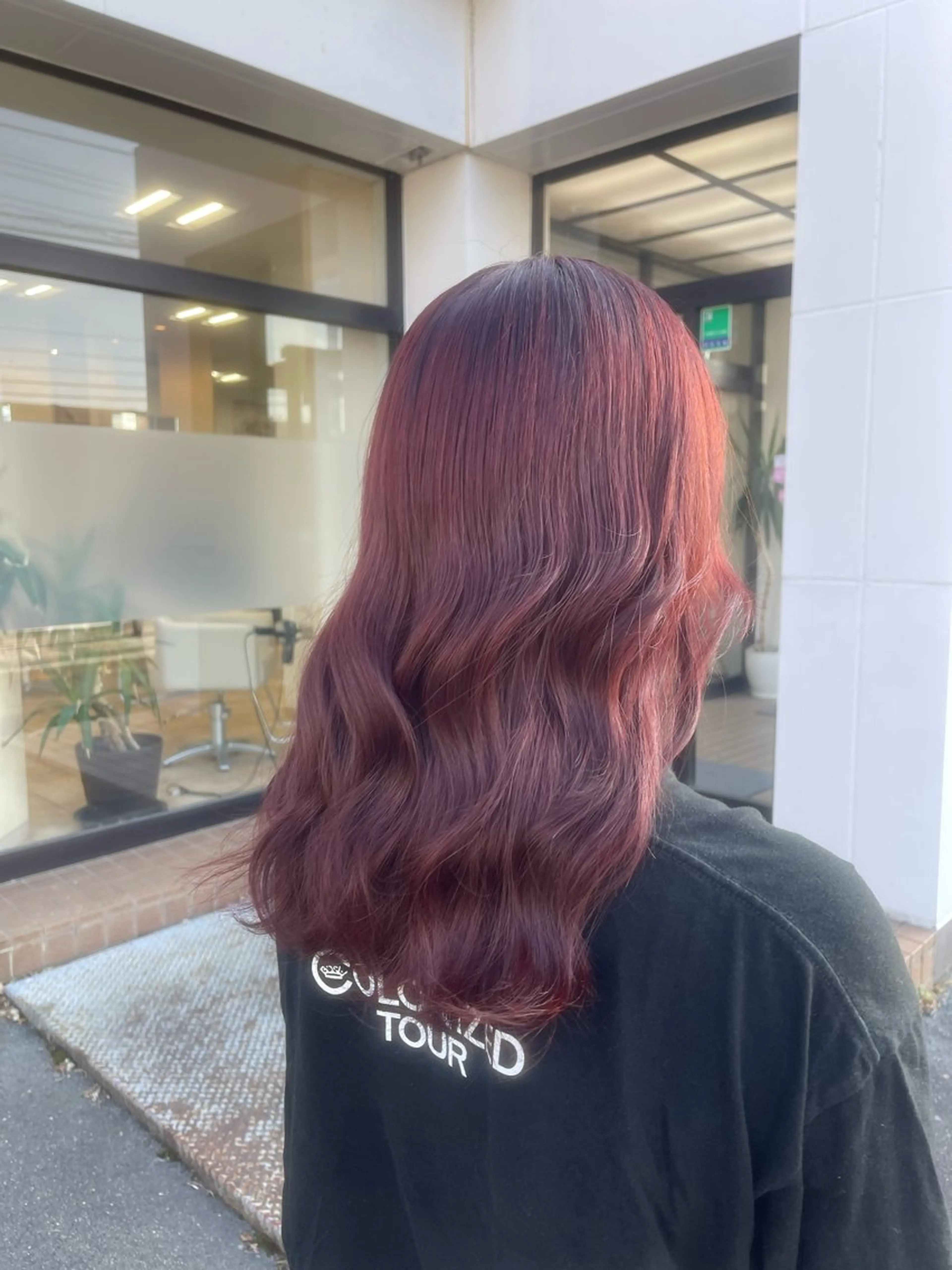 カラー レッドカラー ヘアカラー BENI仙台柳生店 HIGUCHI🎀のヘアスタイル