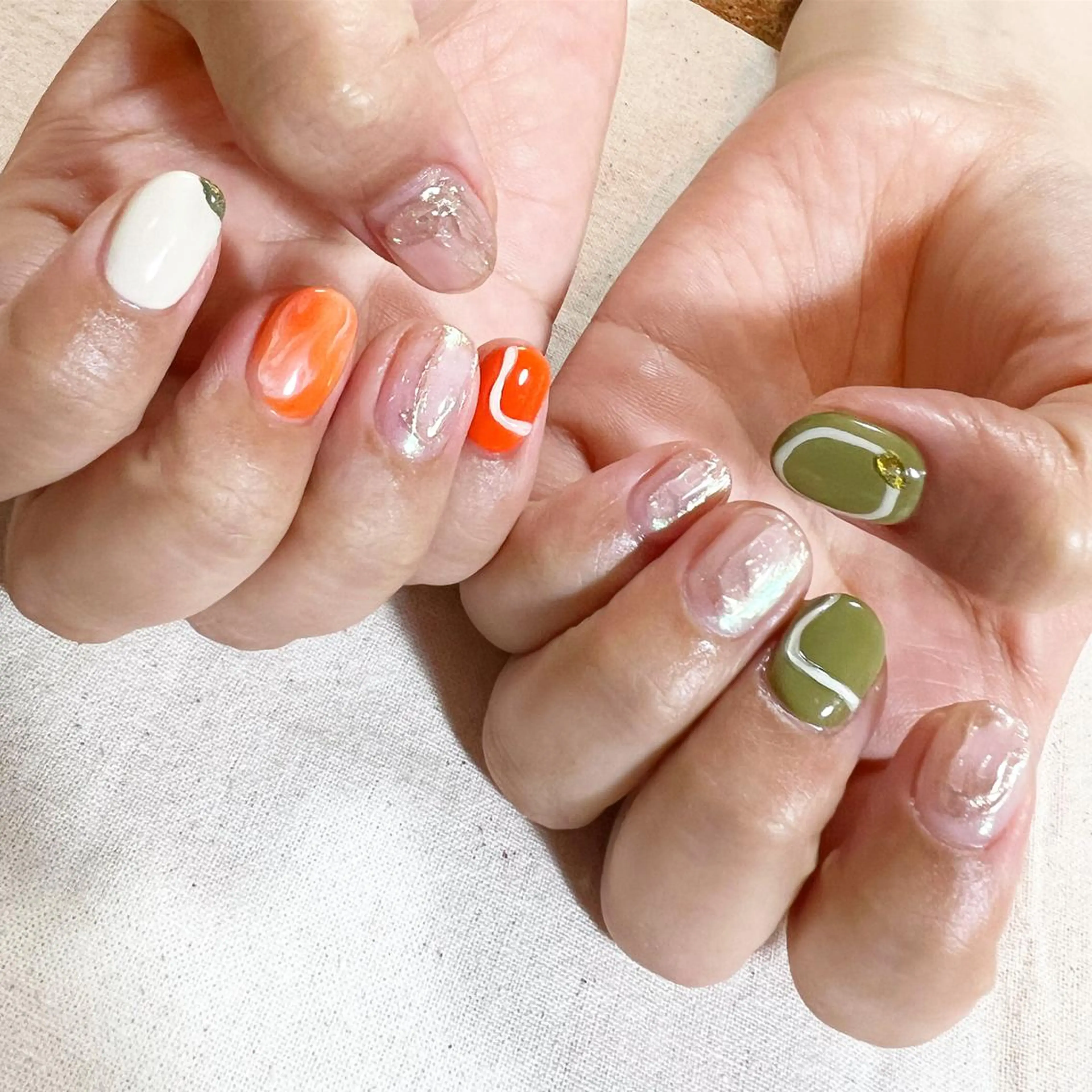 ネイル ハンドネイル pointillé .ayaのネイルデザイン