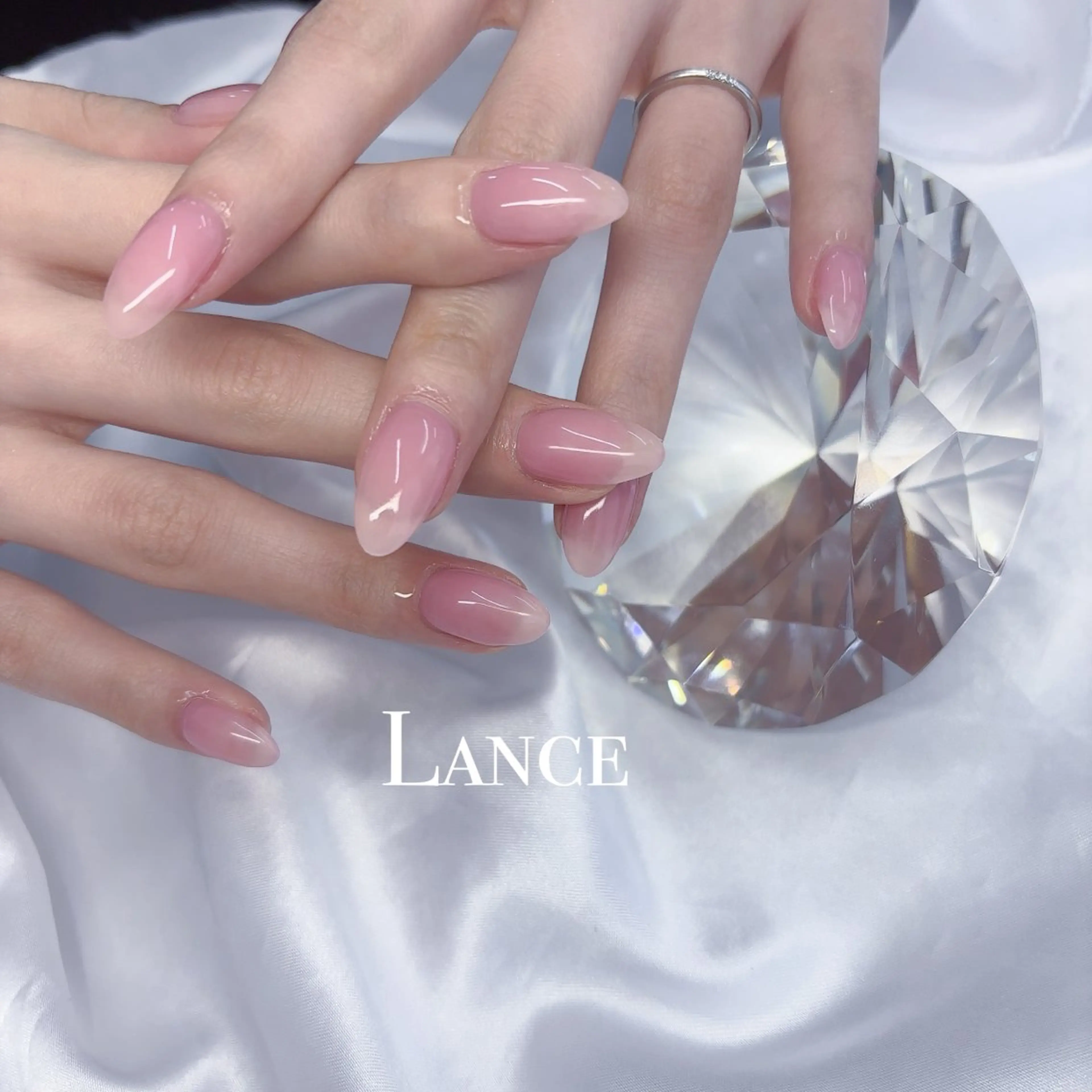 ネイル 韓国ネイル ワンホンネイル 冬ネイル Lance nailのネイルデザイン