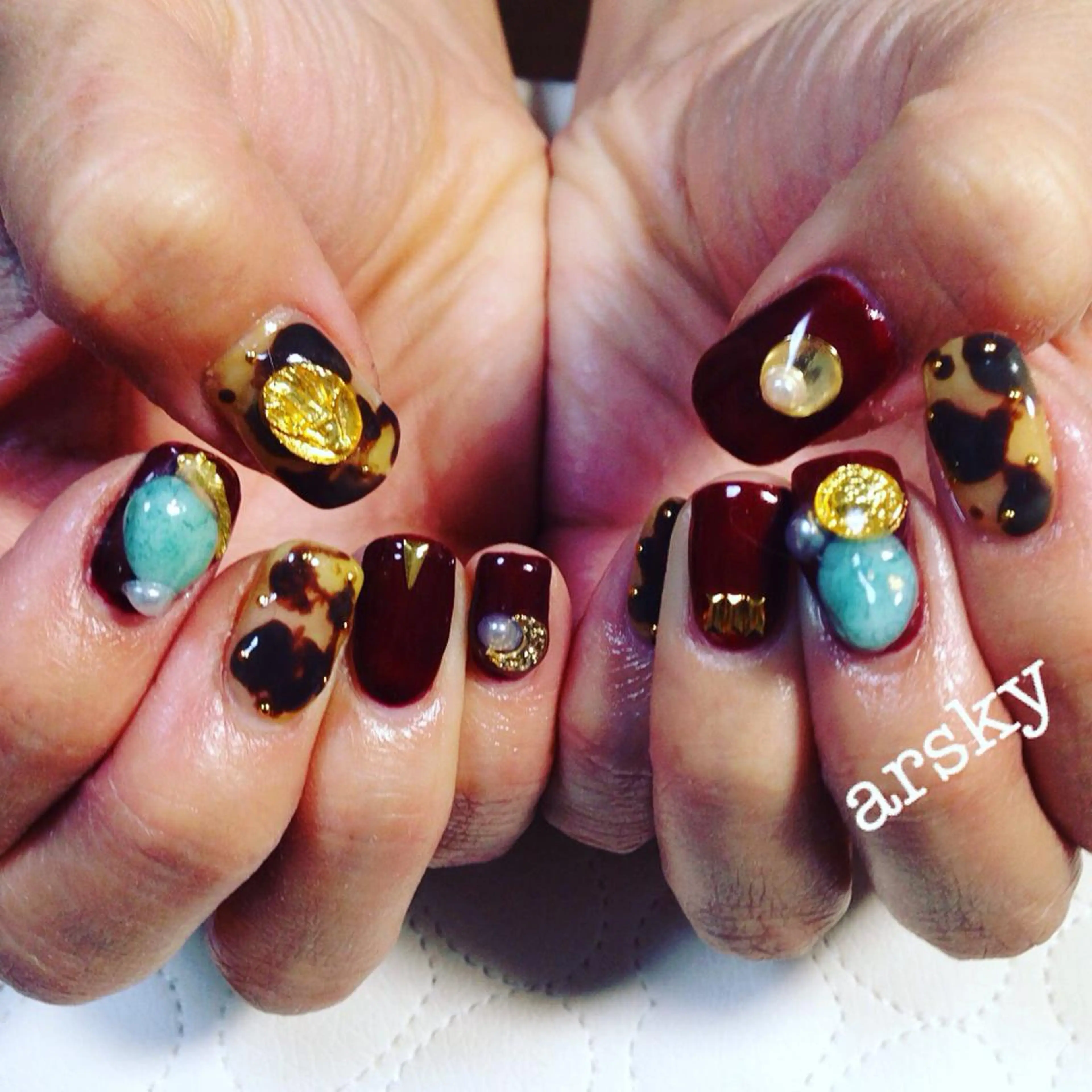 ネイル べっ甲ネイル Mateo Nail Artのネイルデザイン