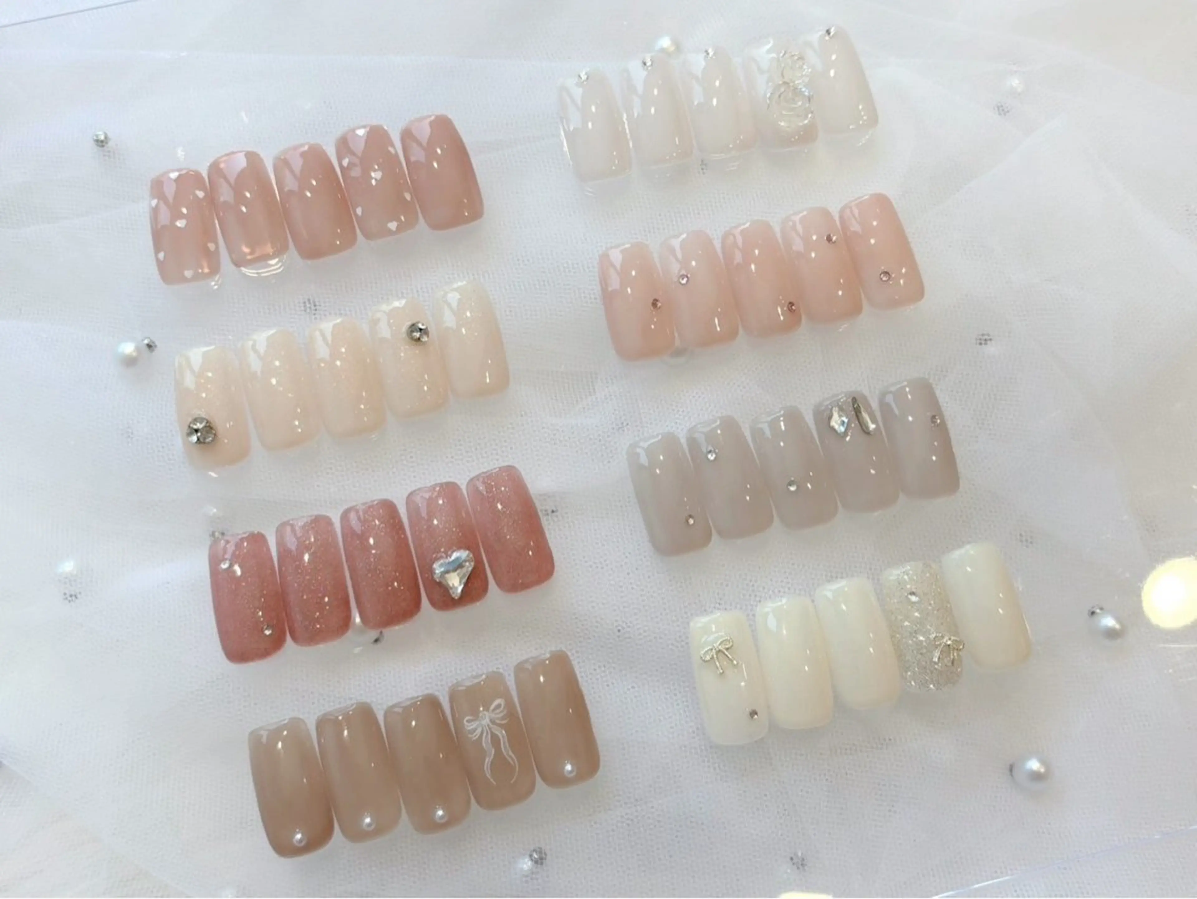 【hand】オフなしシンプルビジュー💎¥3900 (60分)の写真