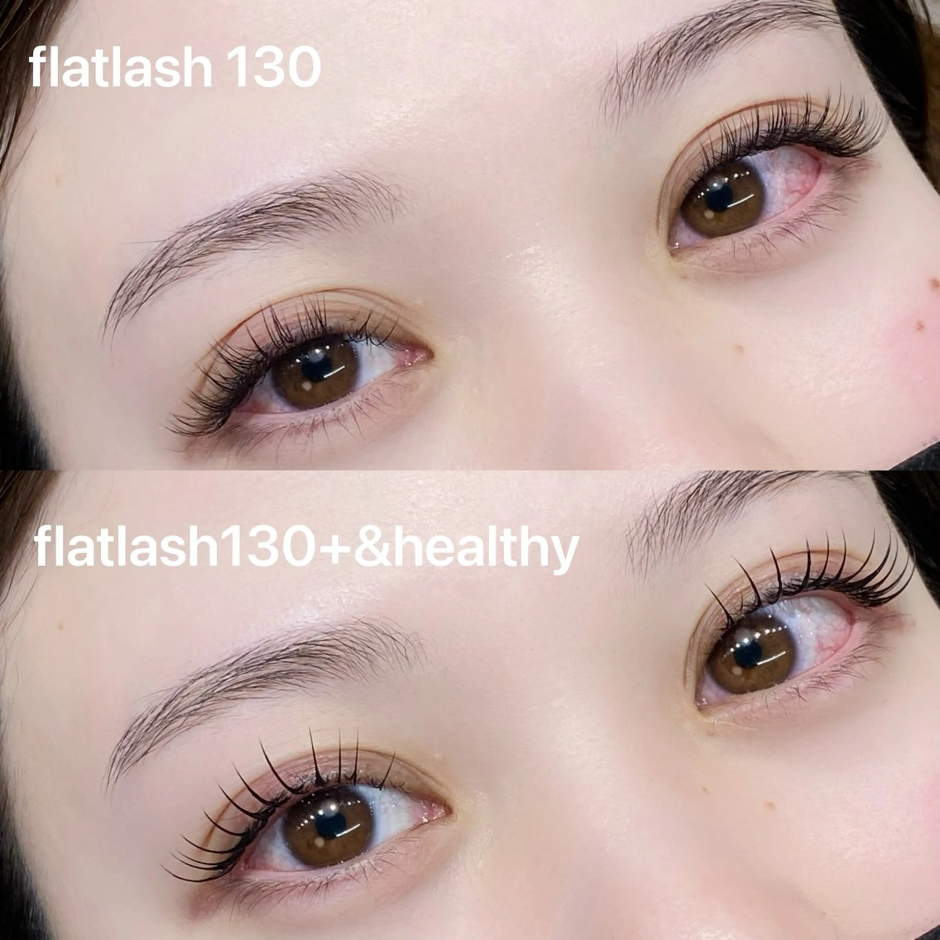 本日限定！(オフなし※リペアも可)フラットラッシュ100​〜​120本✨➕&healthy🌿でぱっちりお目元に👀の写真