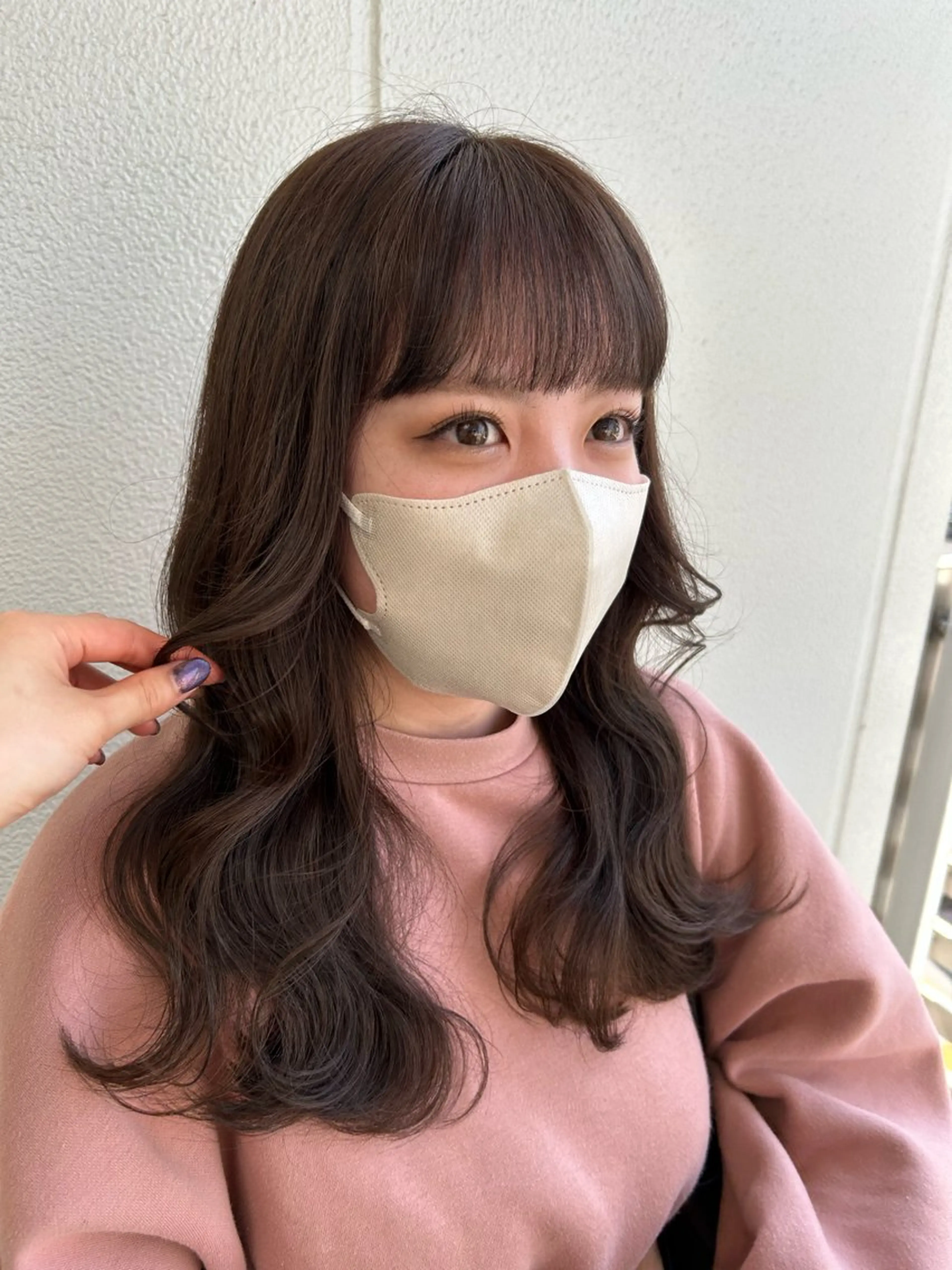 セミロング カラー ヘアアレンジ ブラウンカラー マロンブラウン レイヤーカット 《暖色/韓国hair 》🇰🇷桑原ユキネのヘアスタイル