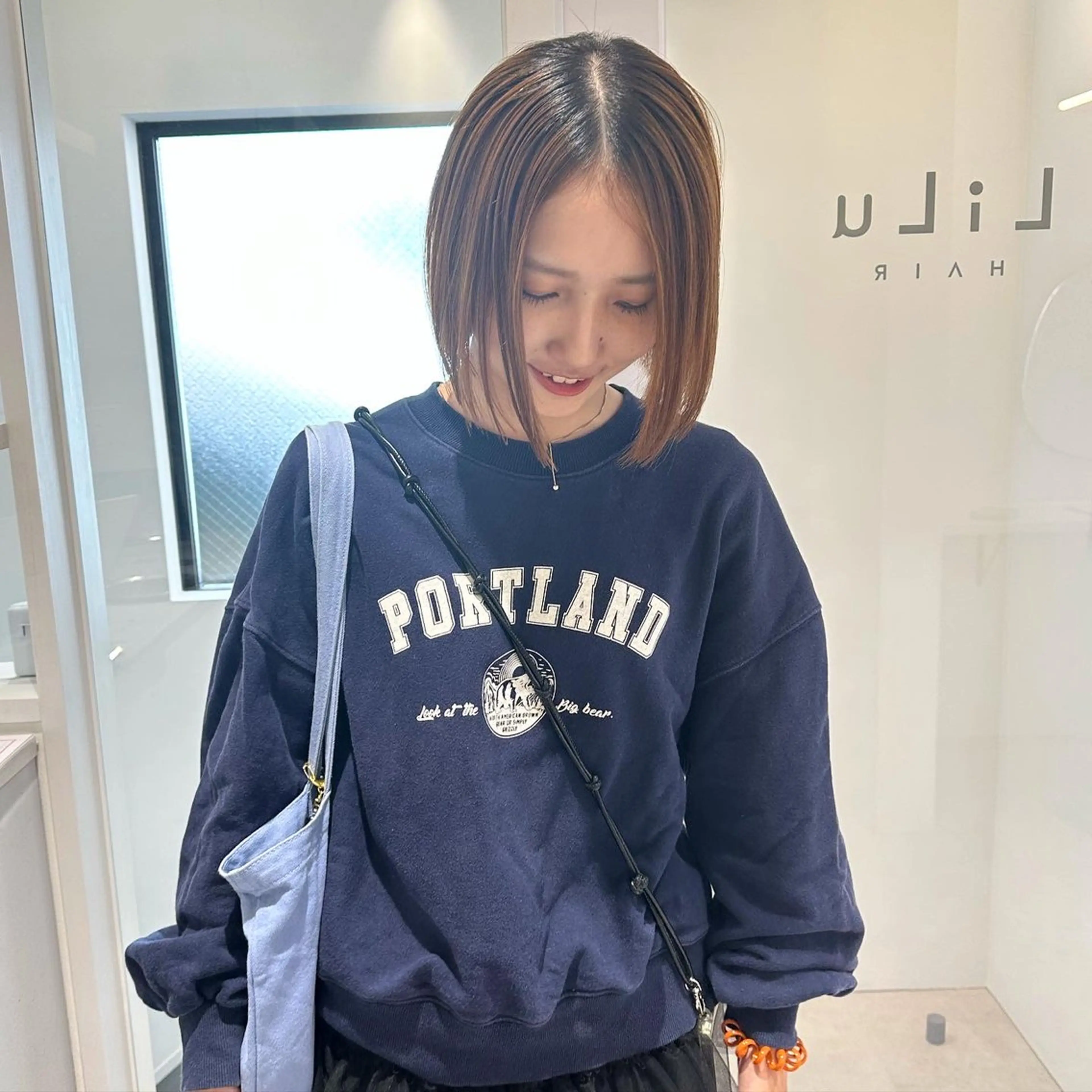 ショート カラー パーマ お洒落パーマ/ 艶カラー/michiのヘアスタイル