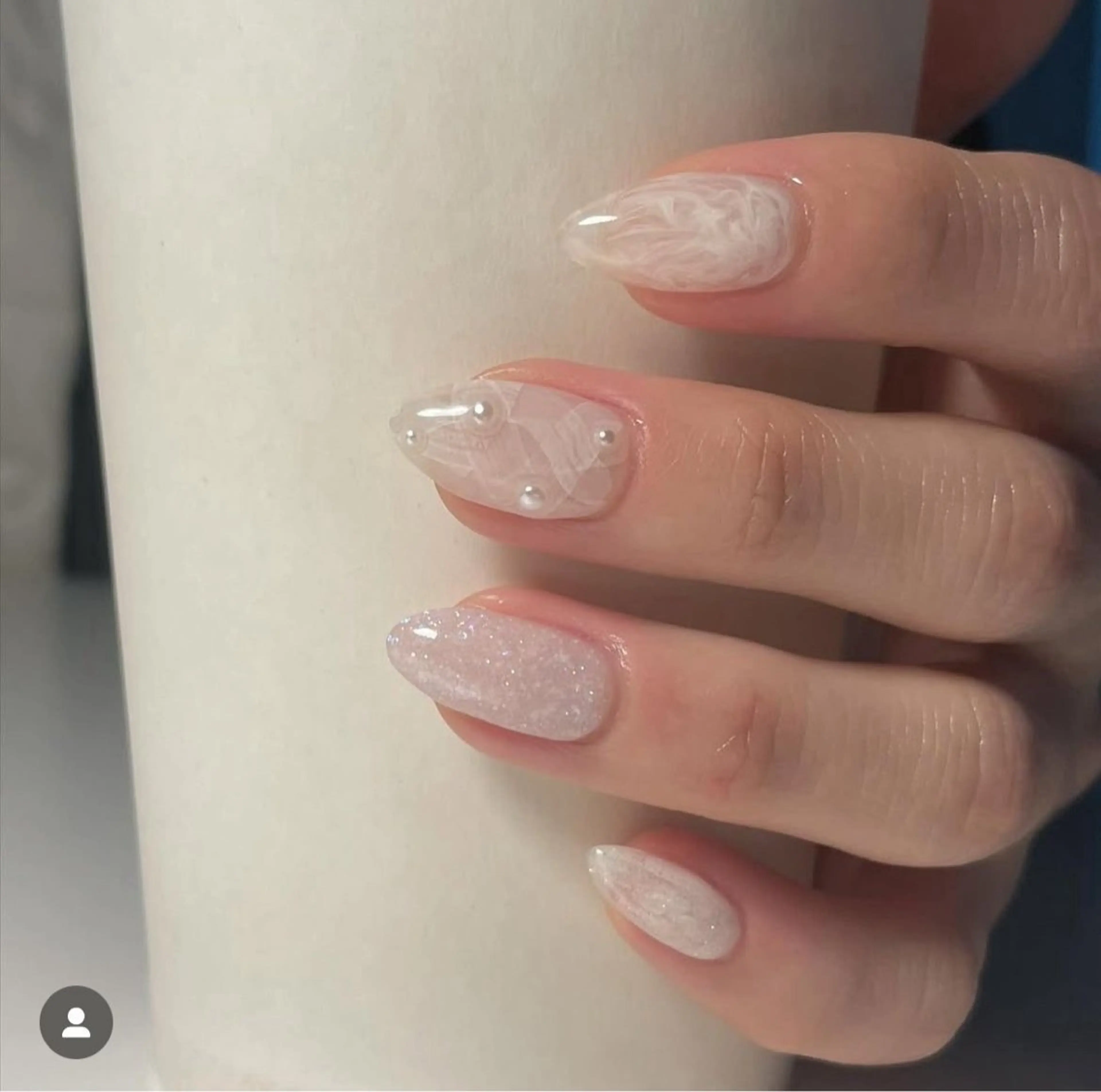 ネイル 韓国ネイル 持ち込み ニュアンスネイル ネイルチップ 冬ネイル RINN ANA.CHUOのネイルデザイン