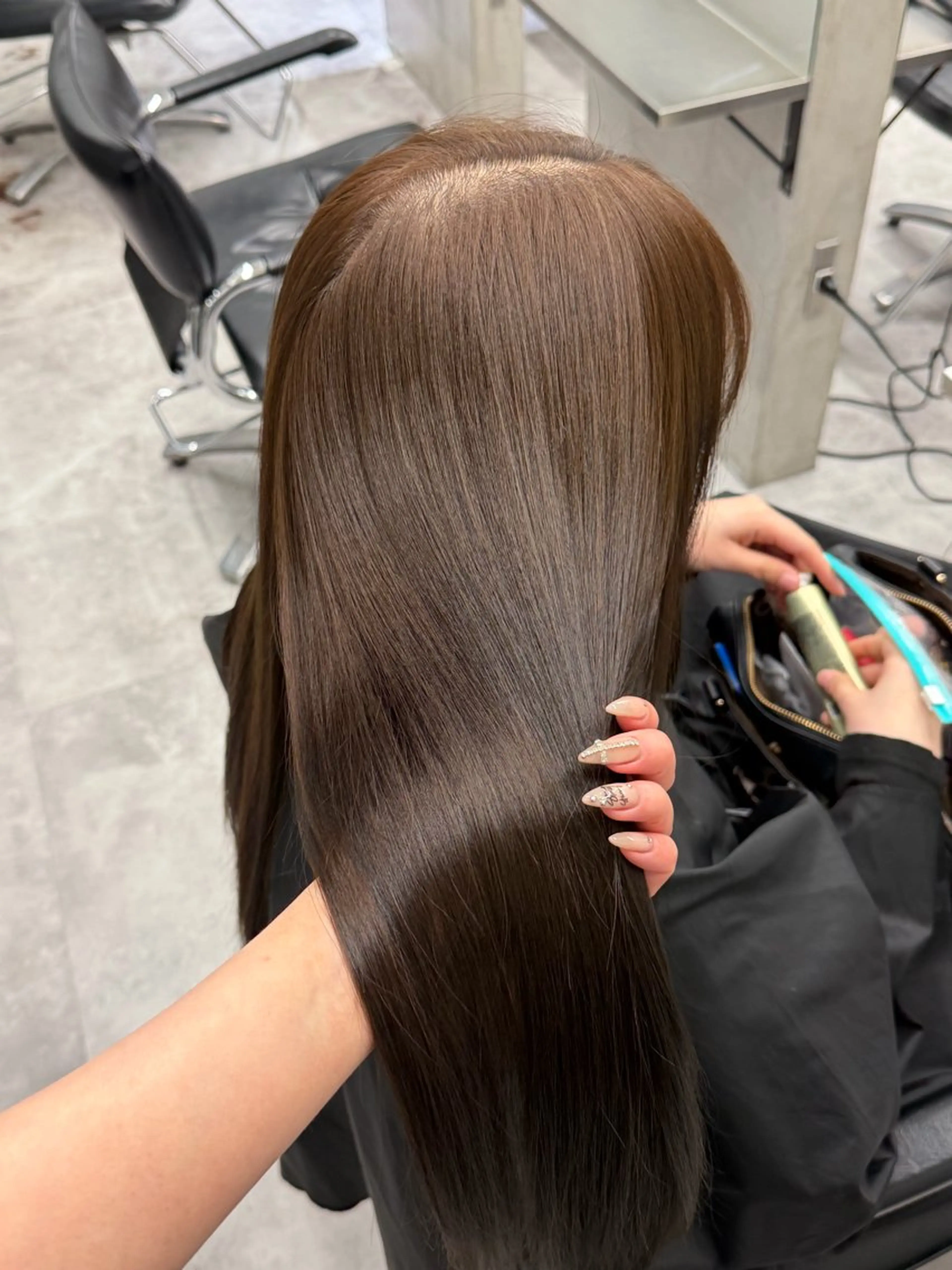 ロング ヘアカラー ハイトーン/渋谷 韓国風/Narukaのヘアスタイル