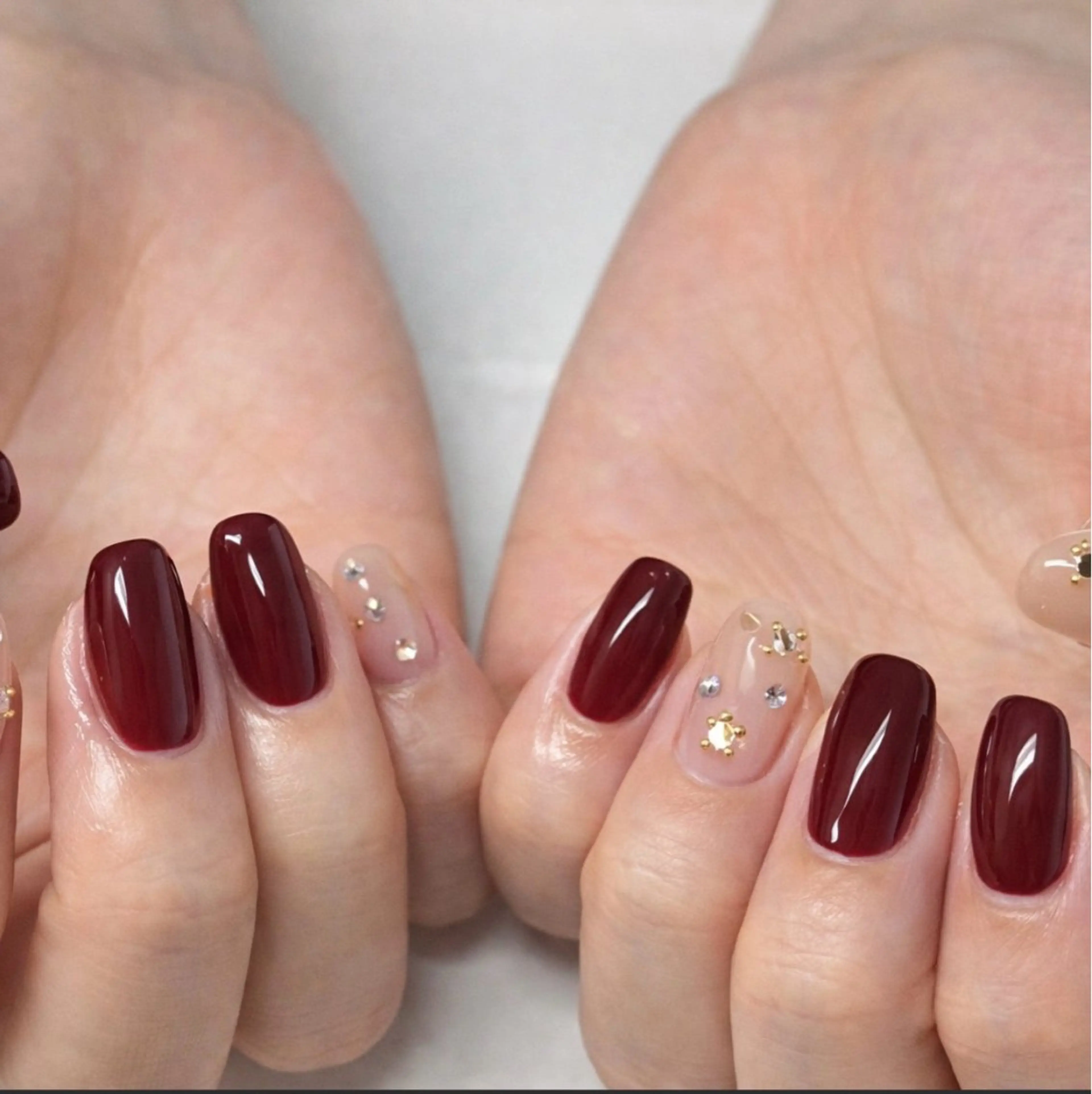 ネイル ボルドー ハンドネイル Kii nailのネイルデザイン