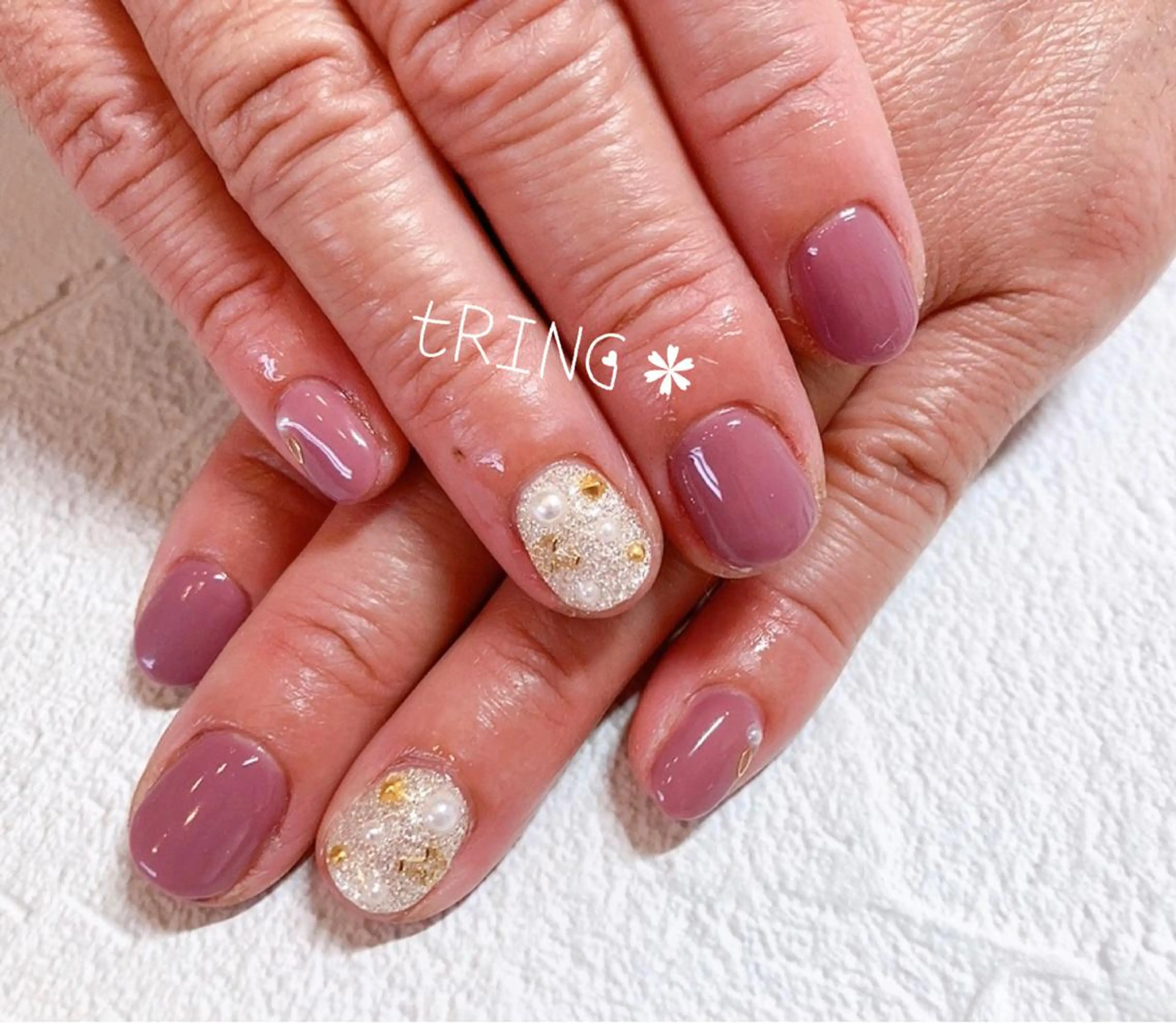 ネイル ハンドネイル tRING＊ しいの木台のネイルデザイン