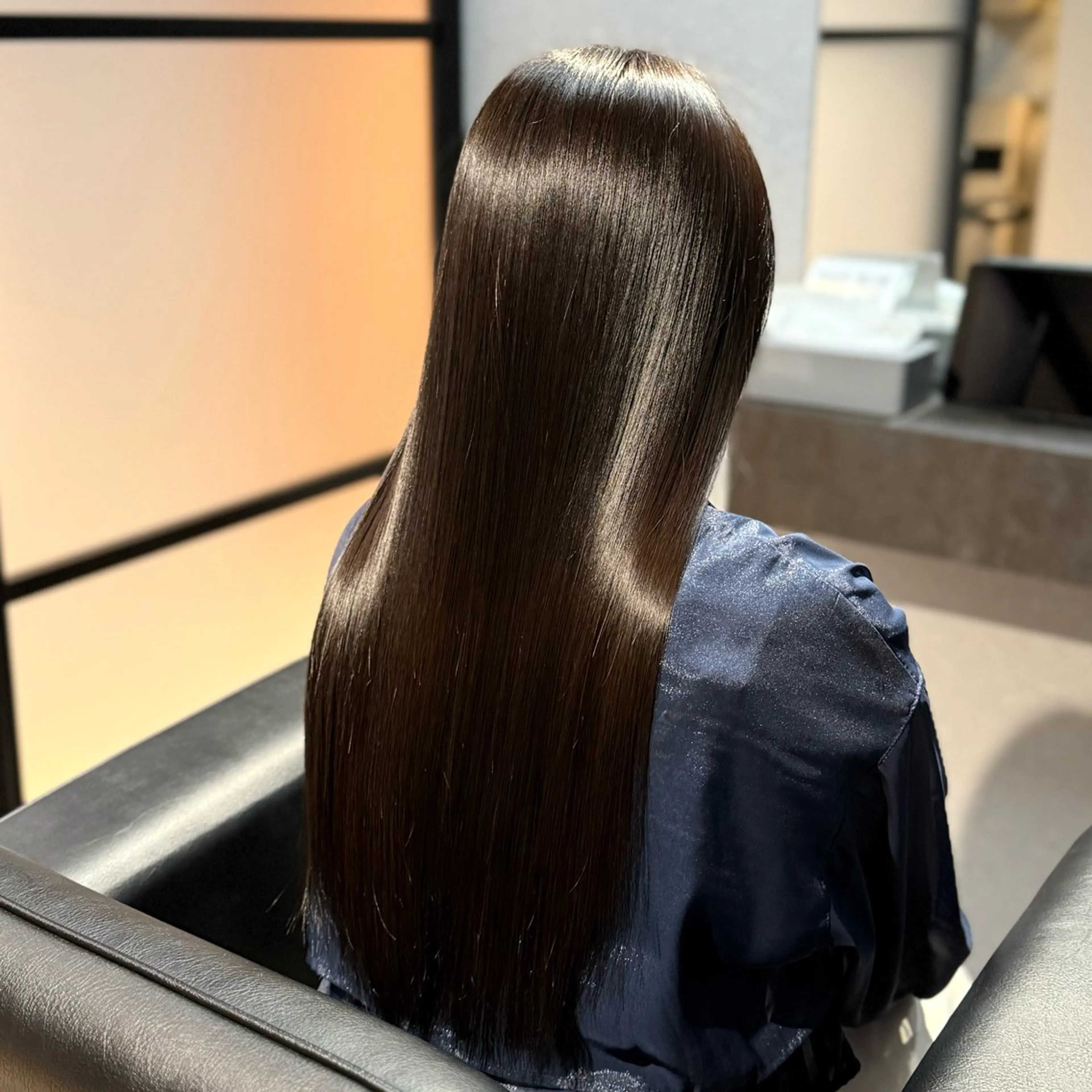 ロング パーマ 髪質改善 韓国風ヘア 縮毛矯正 トリートメント カット トリートメント ブリーチなし I 髪質改善Ⅰたつやのヘアスタイル