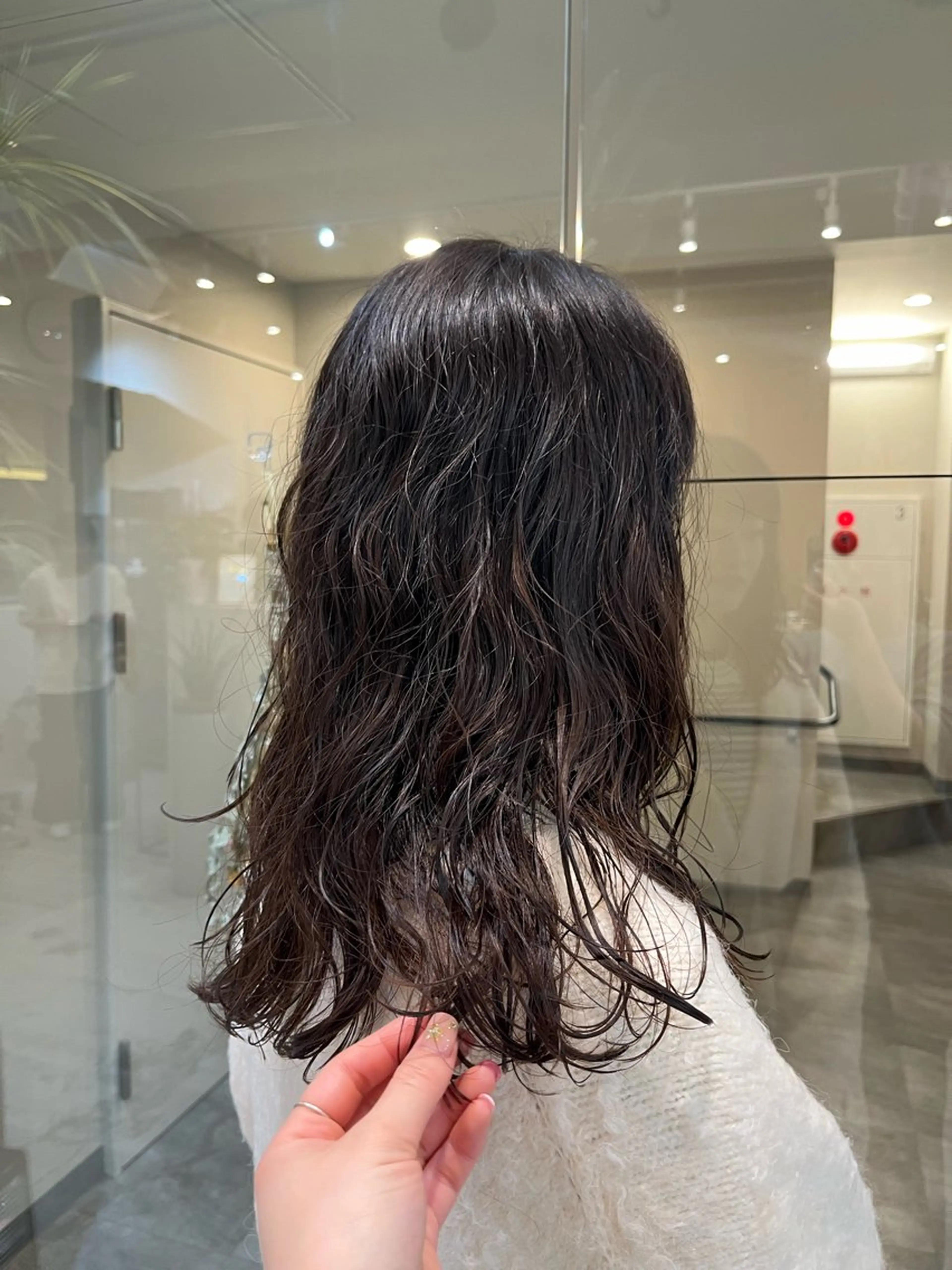 ロング パーマ 似合わせカット デジタルパーマ レイヤーカット🦢 sayaのヘアスタイル