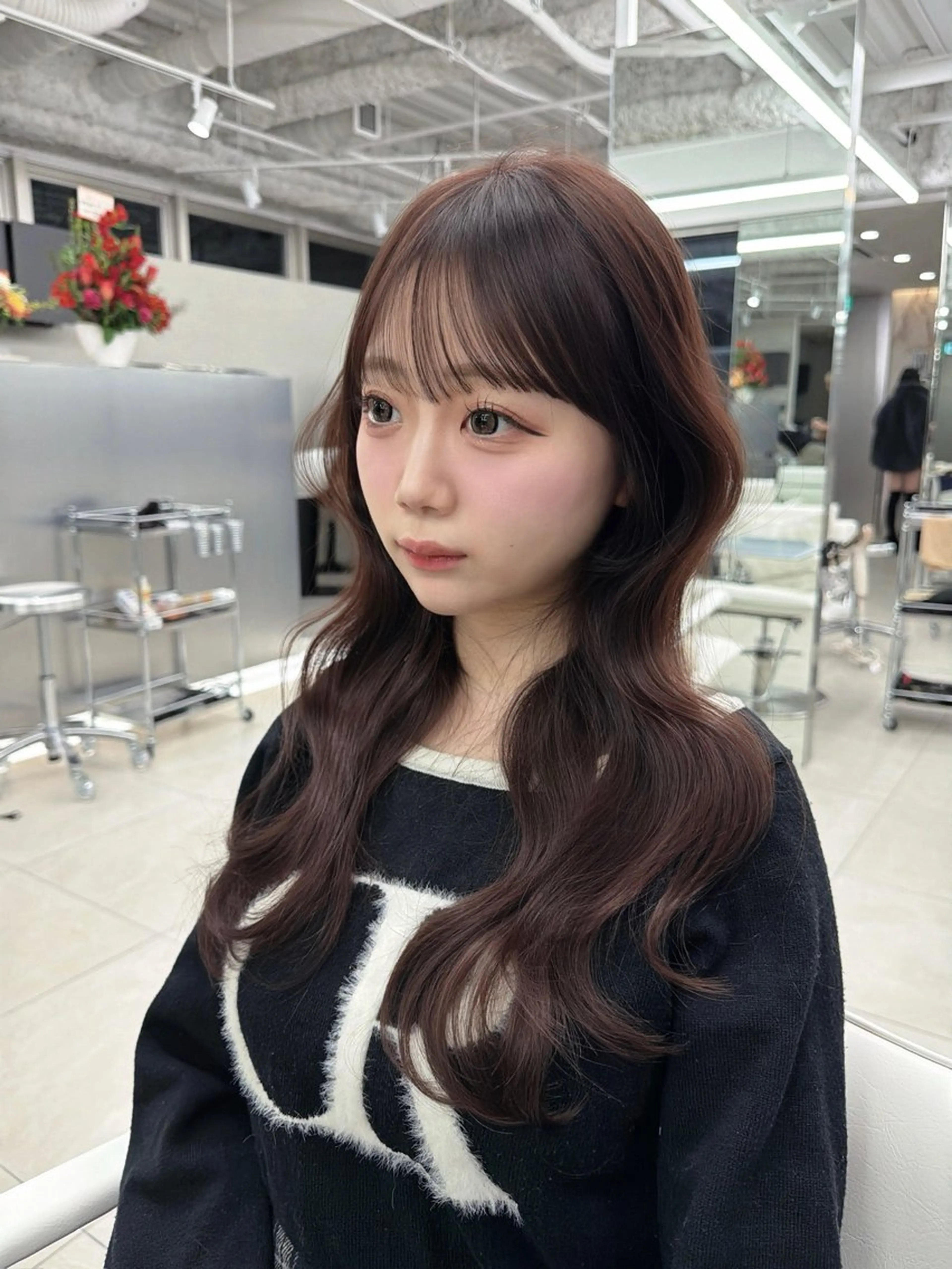 ロング 韓国風ヘア kiti Sakaeのヘアスタイル