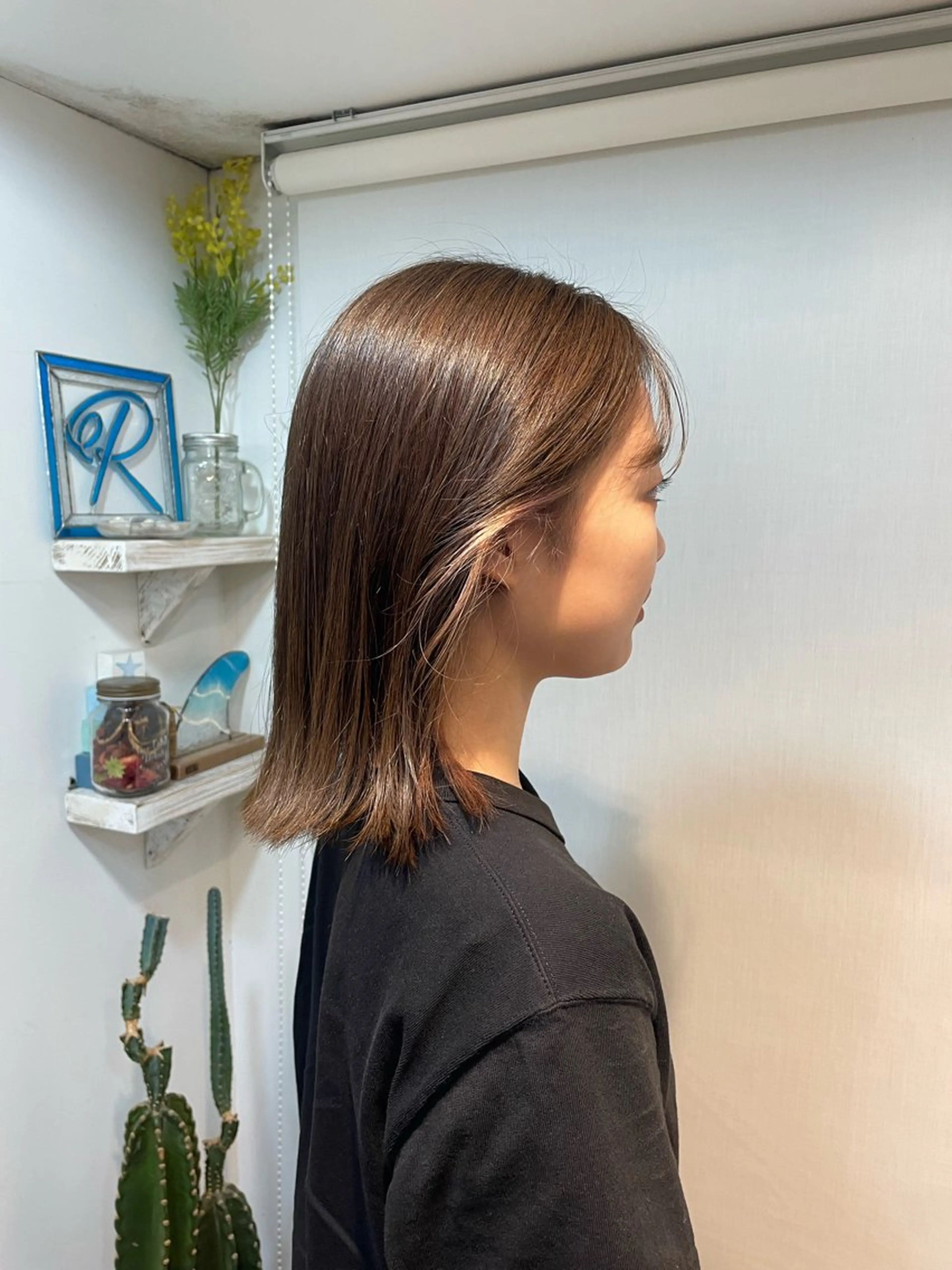 カラー イヤリングカラー ヘアカラー Raguna所属・艶カラー/暖色カラー RENAのヘアスタイル