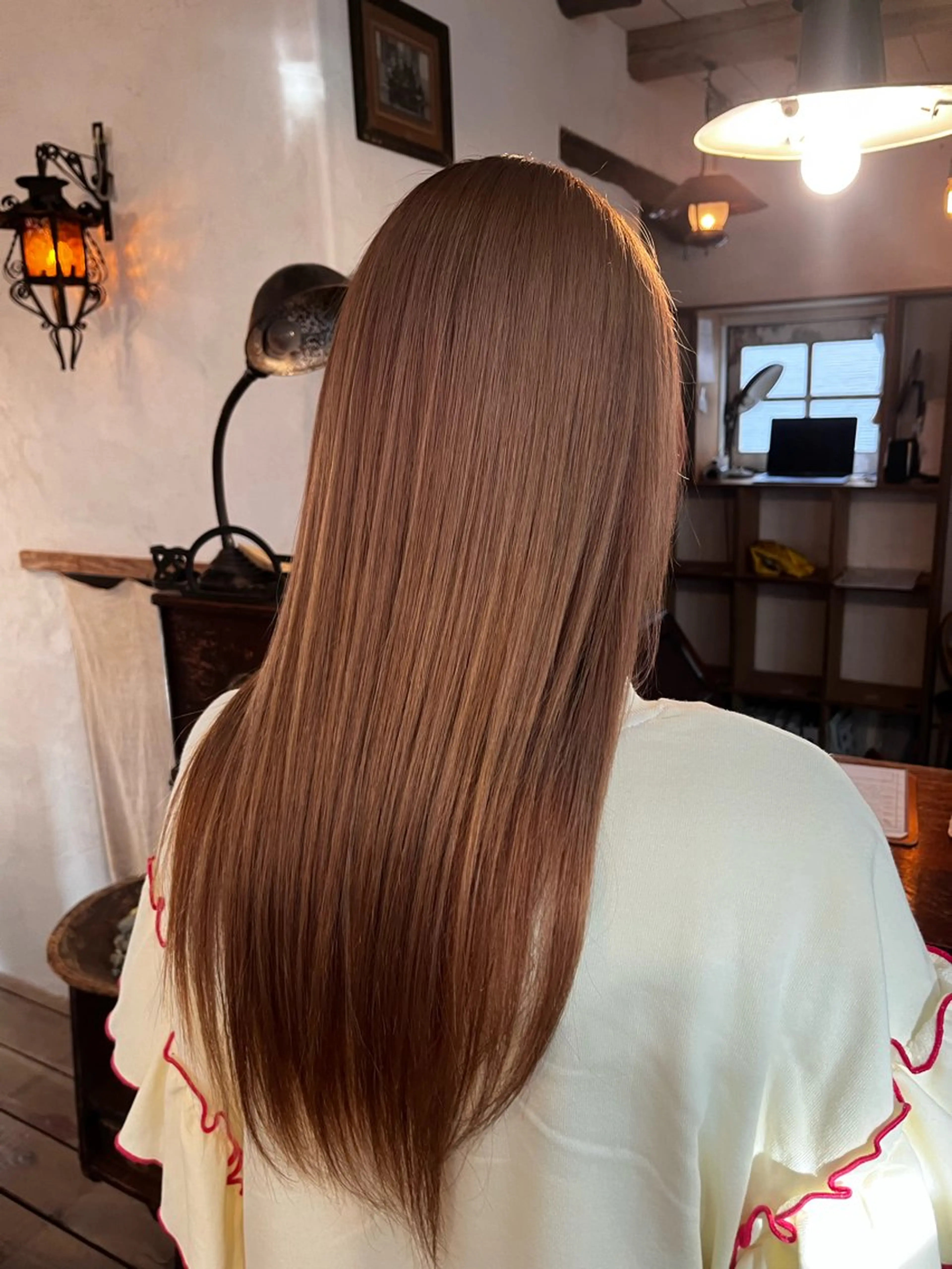 ロング 縮毛矯正 てづか りおのヘアスタイル