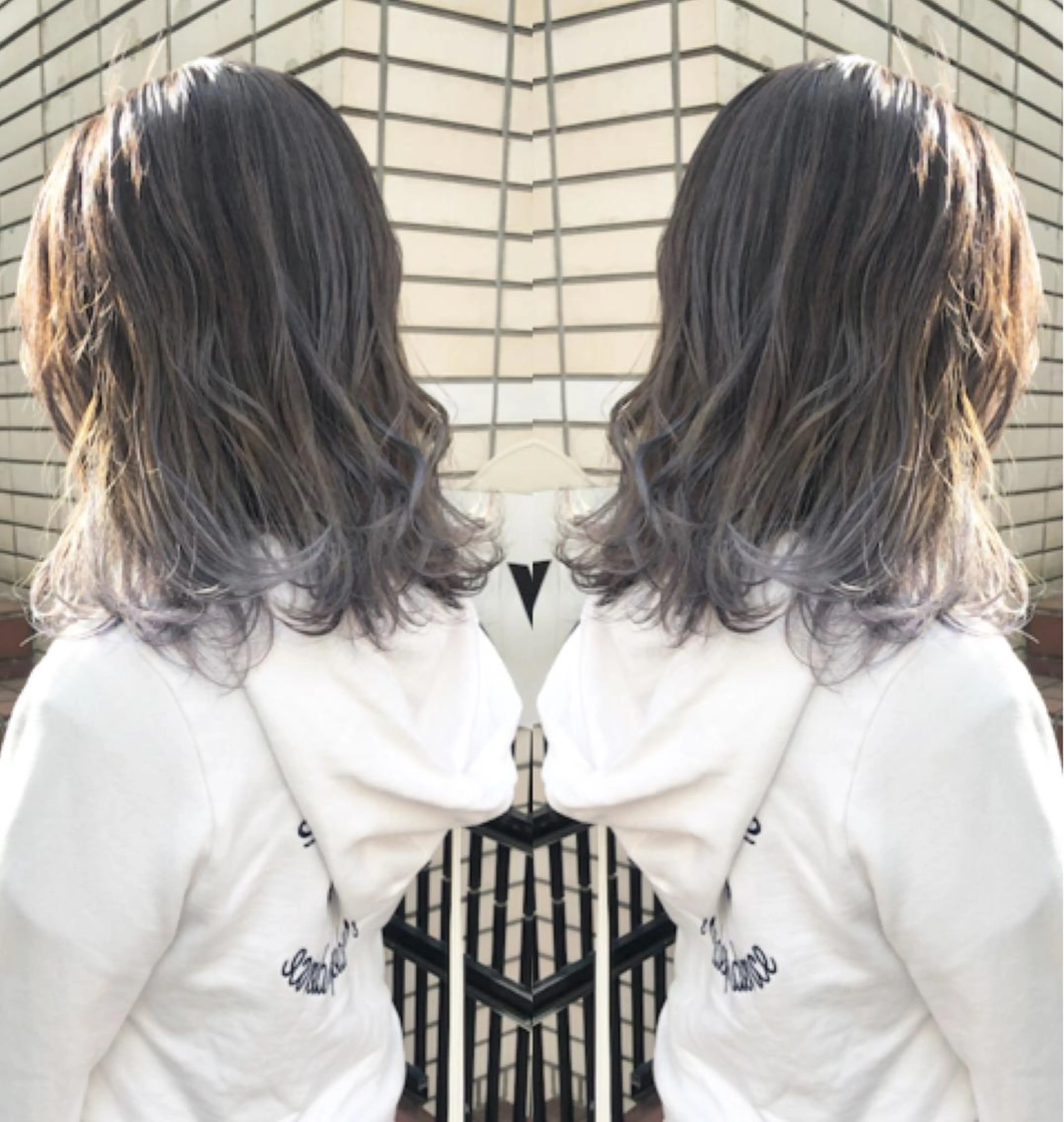 ミディアム カラー ハイトーンカラー ラベンダーカラー 2nd所属・🤍2nd🤍田所 美希のヘアスタイル