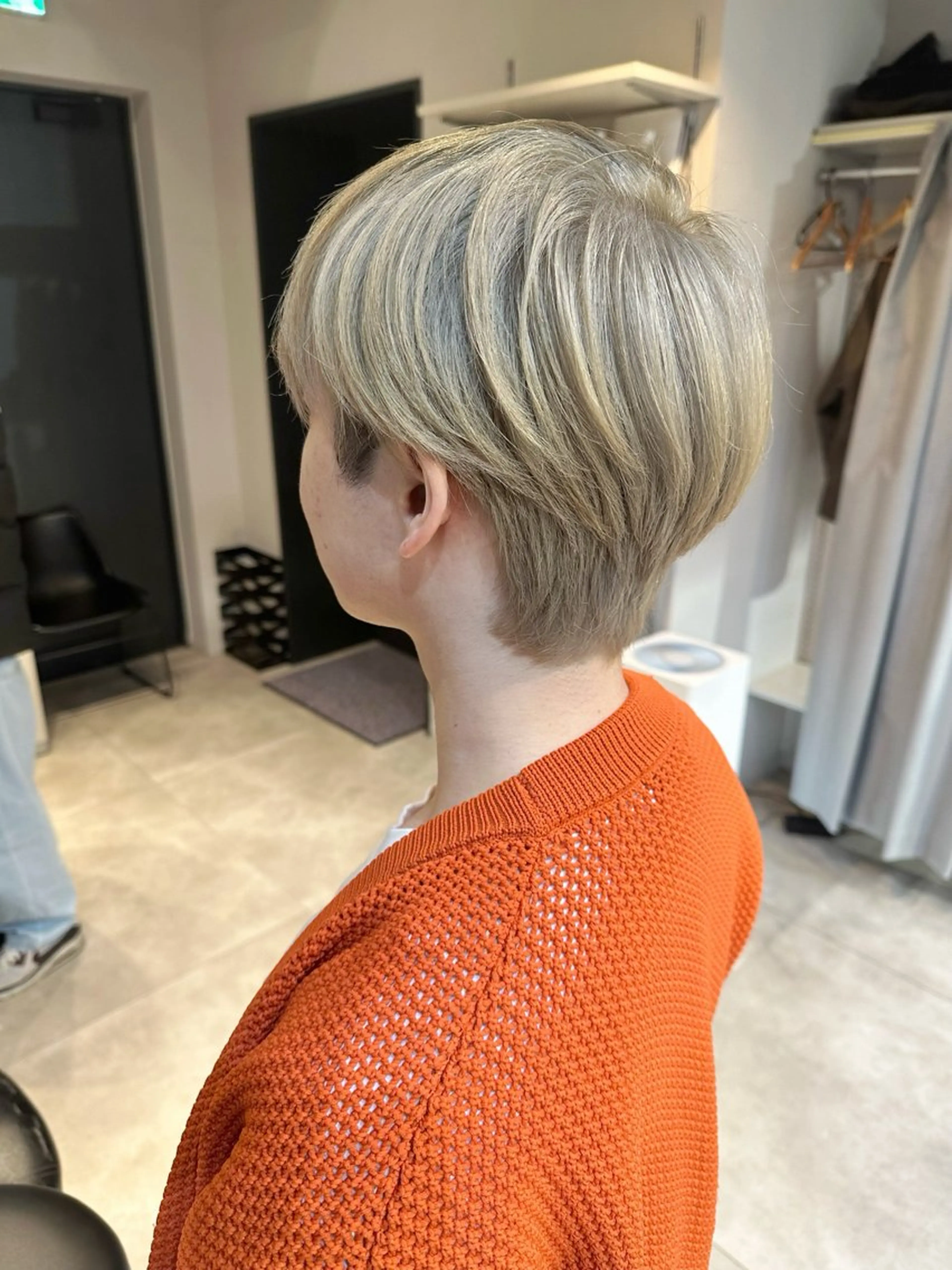 ショート ハイライト 髪質改善 レイヤーカット ショートヘア カット ヘッドスパ 透明感カラー/ボブ /佐藤伶のヘアスタイル