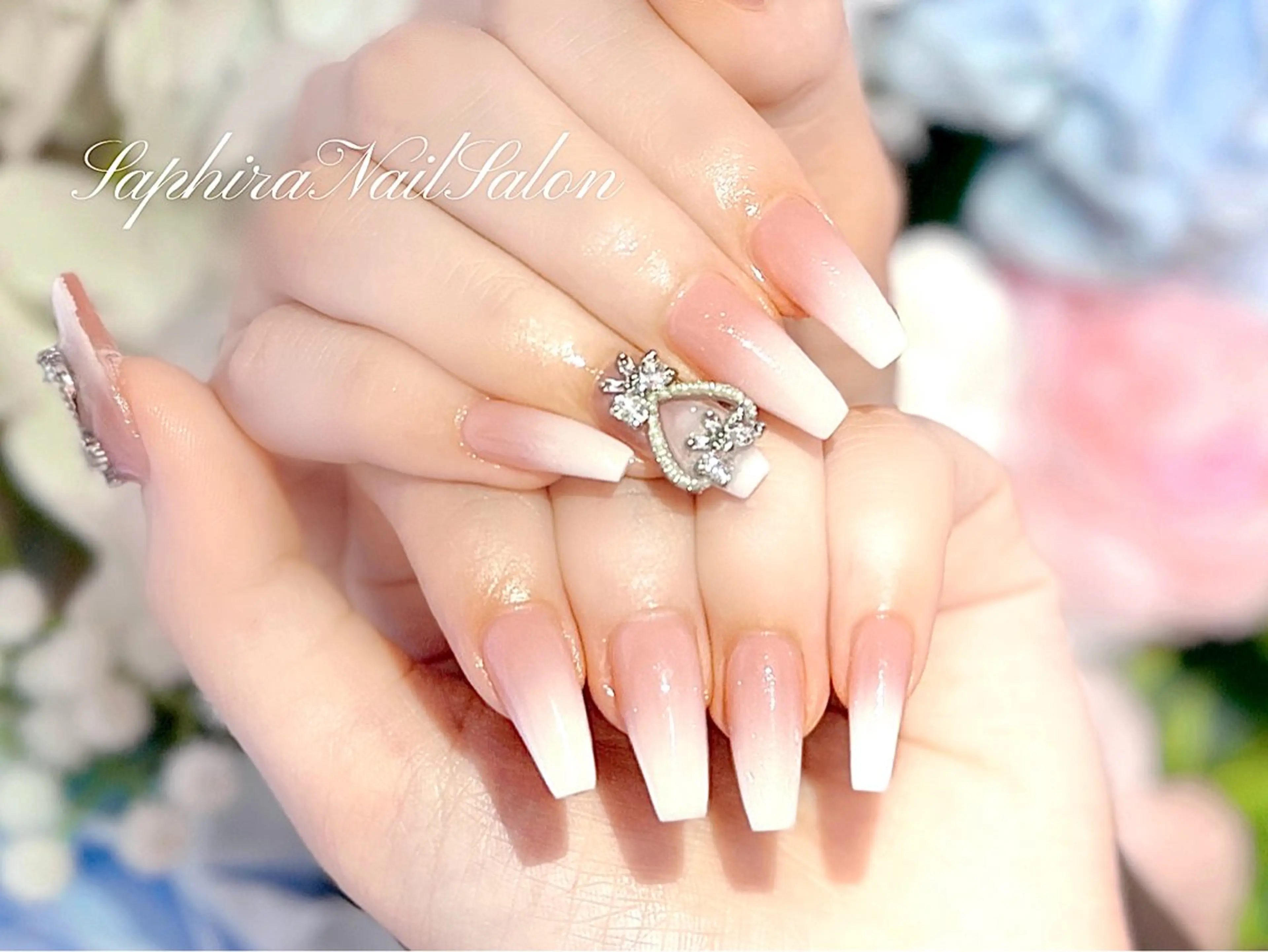 カラー ハンドネイル Saphiraネイル サロン錦糸町のネイルデザイン