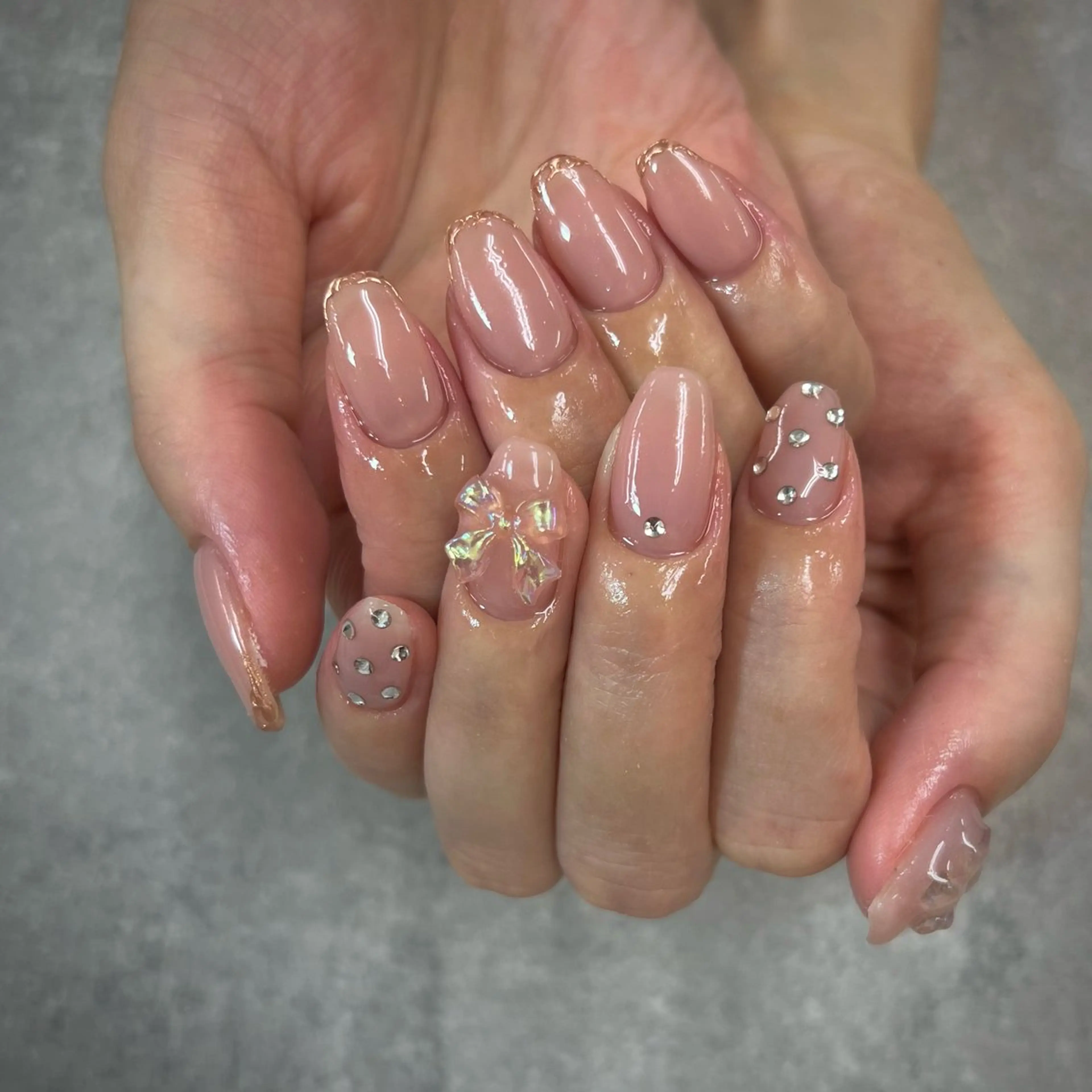 ネイル フットネイル フレンチネイル グラデーション キラキラネイル 韓国ネイル ハンドネイル YAGAWA NAOのネイルデザイン