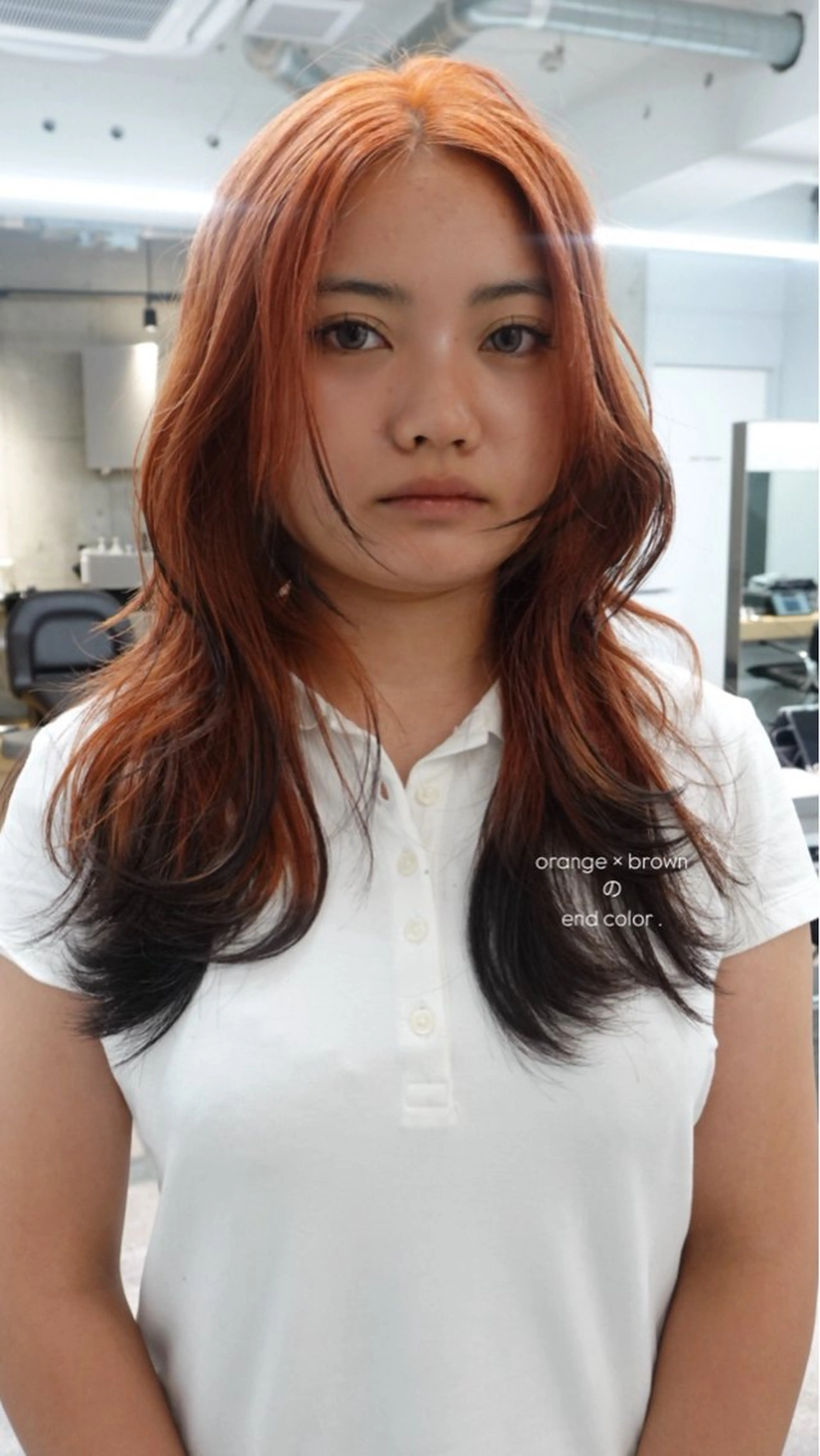 セミロング ヘアカラー ✨ブリーチ/顔周り レイヤー¦YUKA✨のヘアスタイル