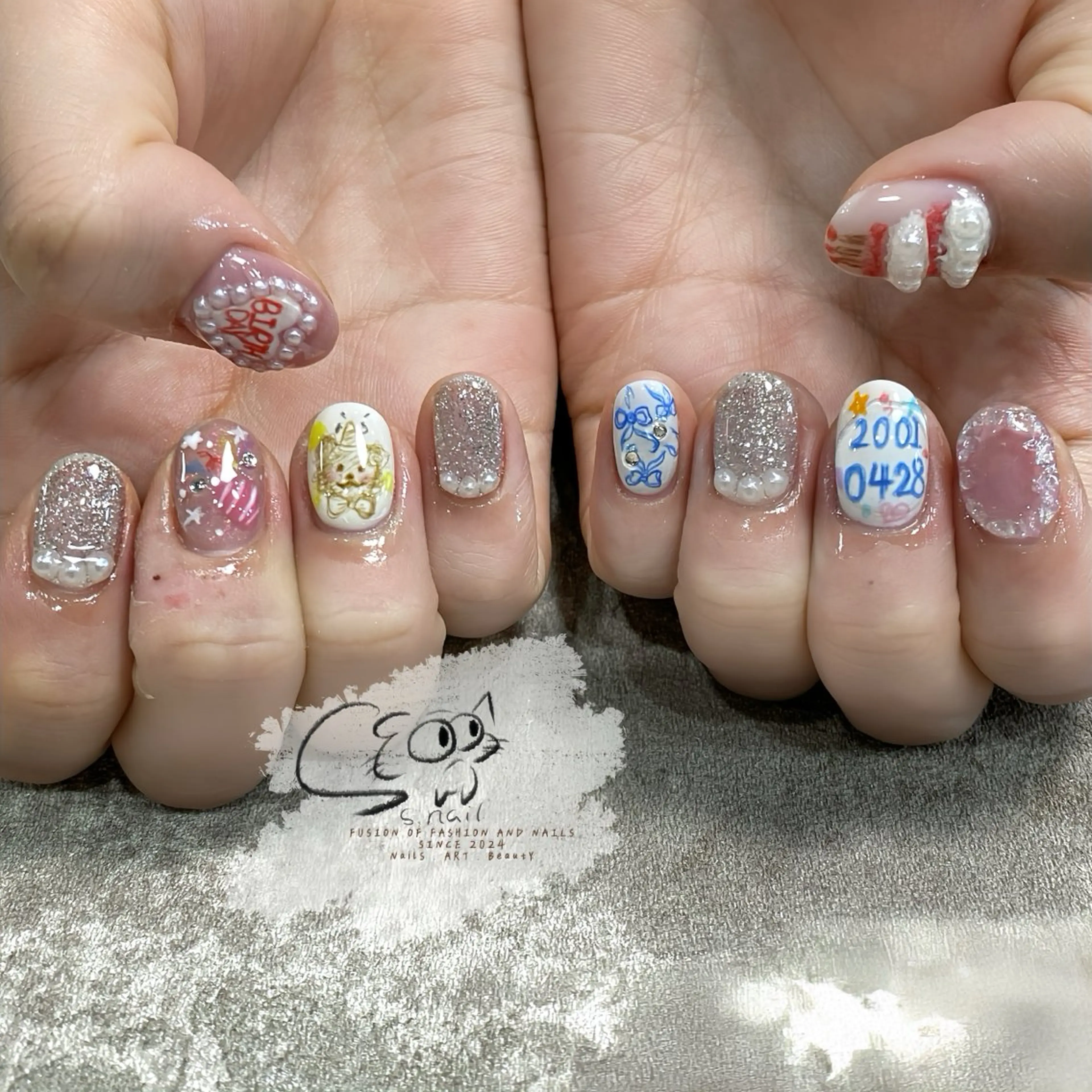 ネイル チークネイル フレンチネイル グラデーション マグネットネイル ワンカラーネイル ハンドネイル S.nail所属・S.nail _のネイルデザイン