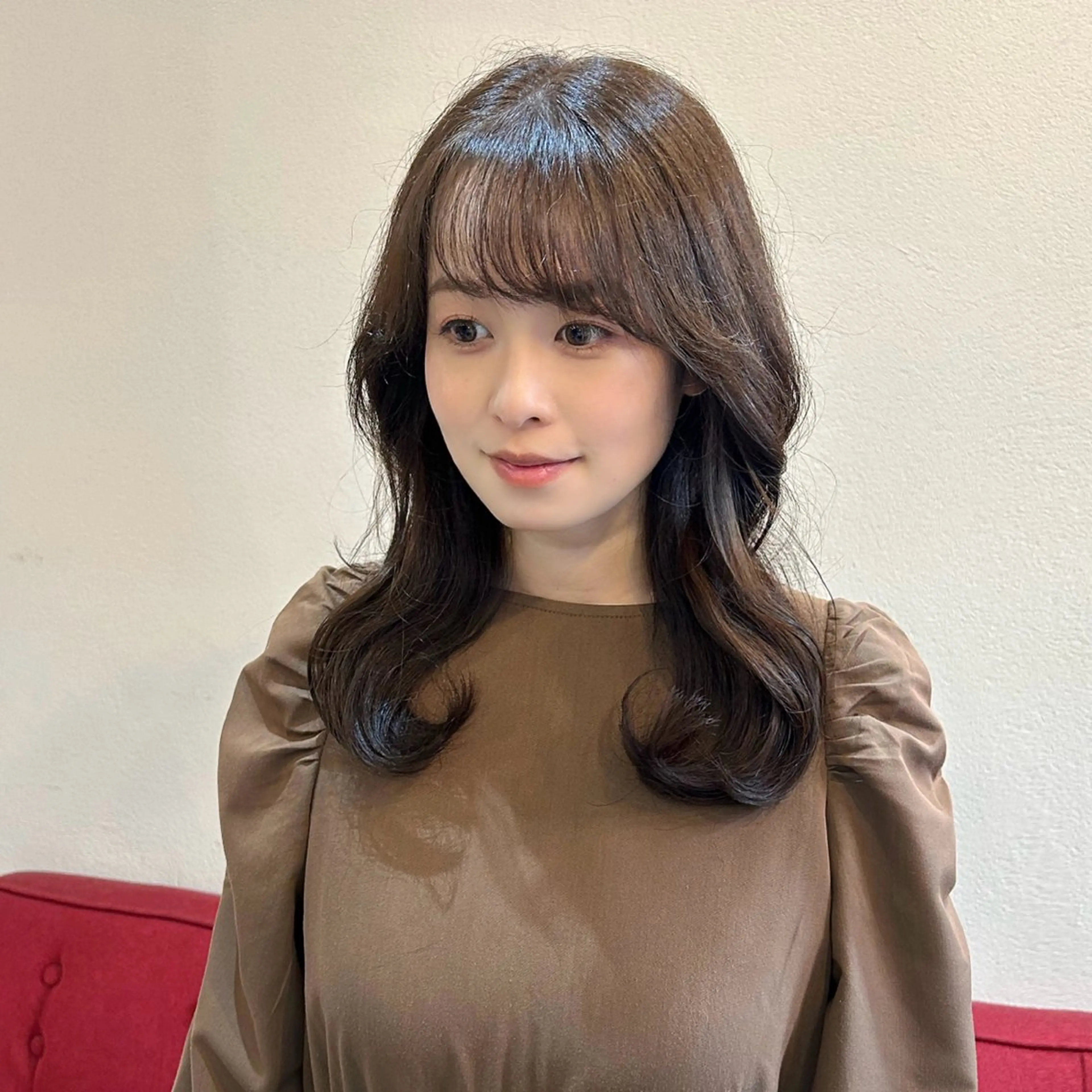 セミロング カラー nina/髪質改善 /柔らかな艶髪🫧のヘアスタイル