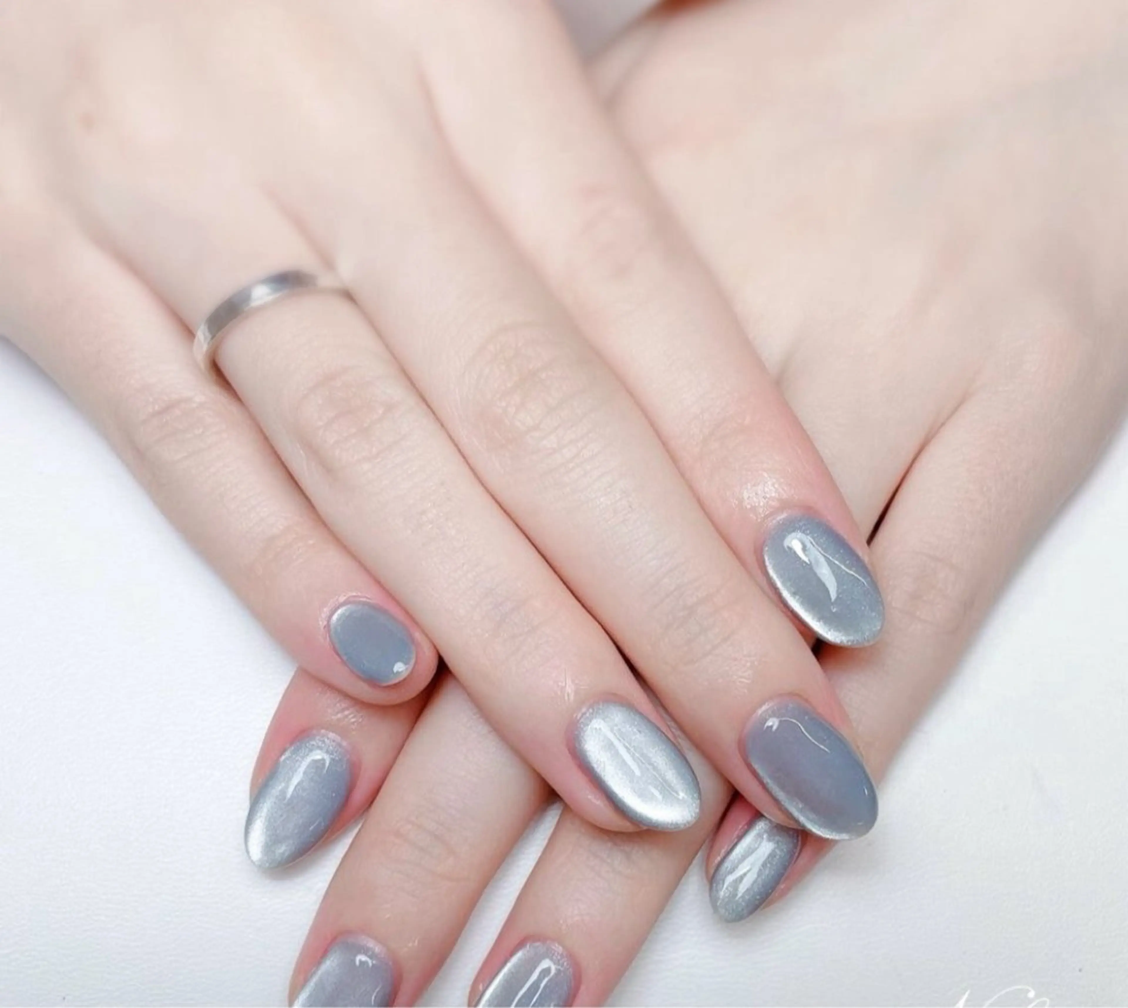 【2級持ち研修ネイリスト】マグネット/ワンカラー3990の写真