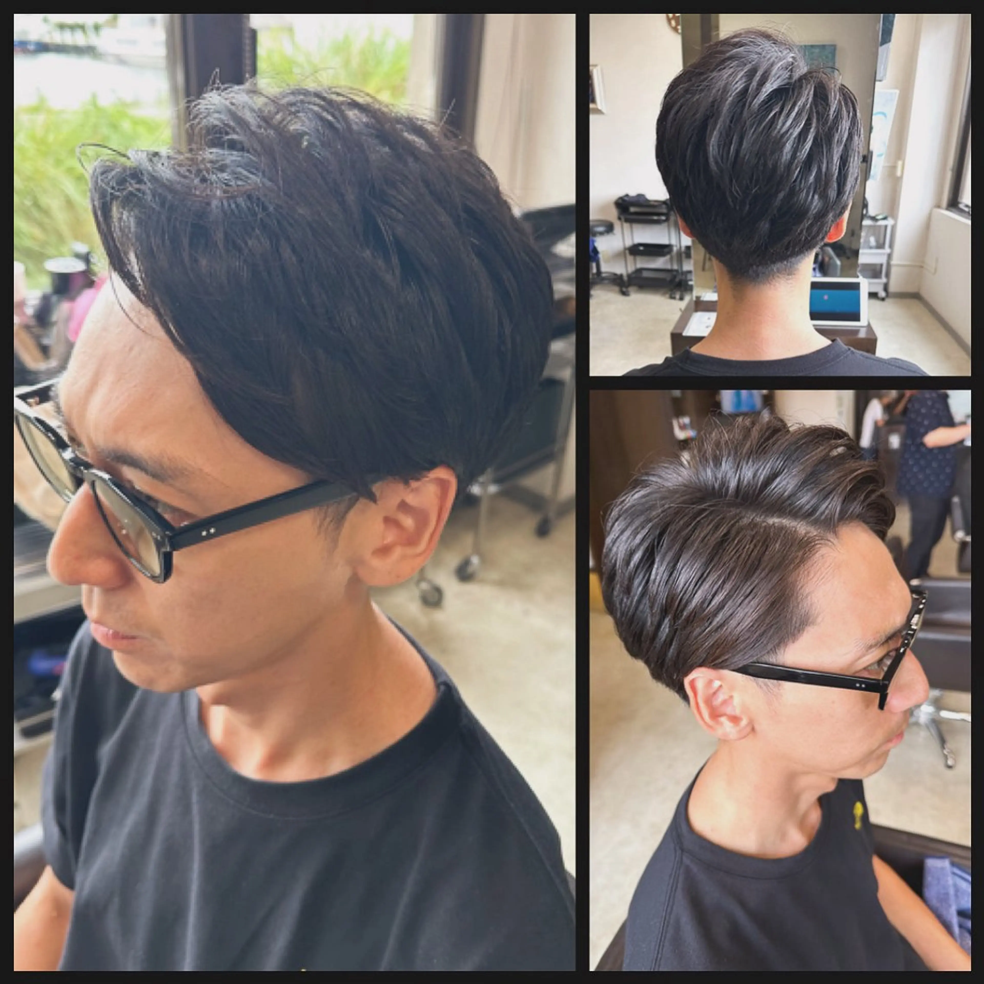 ショート パーマ メンズ 中島 剛のヘアスタイル