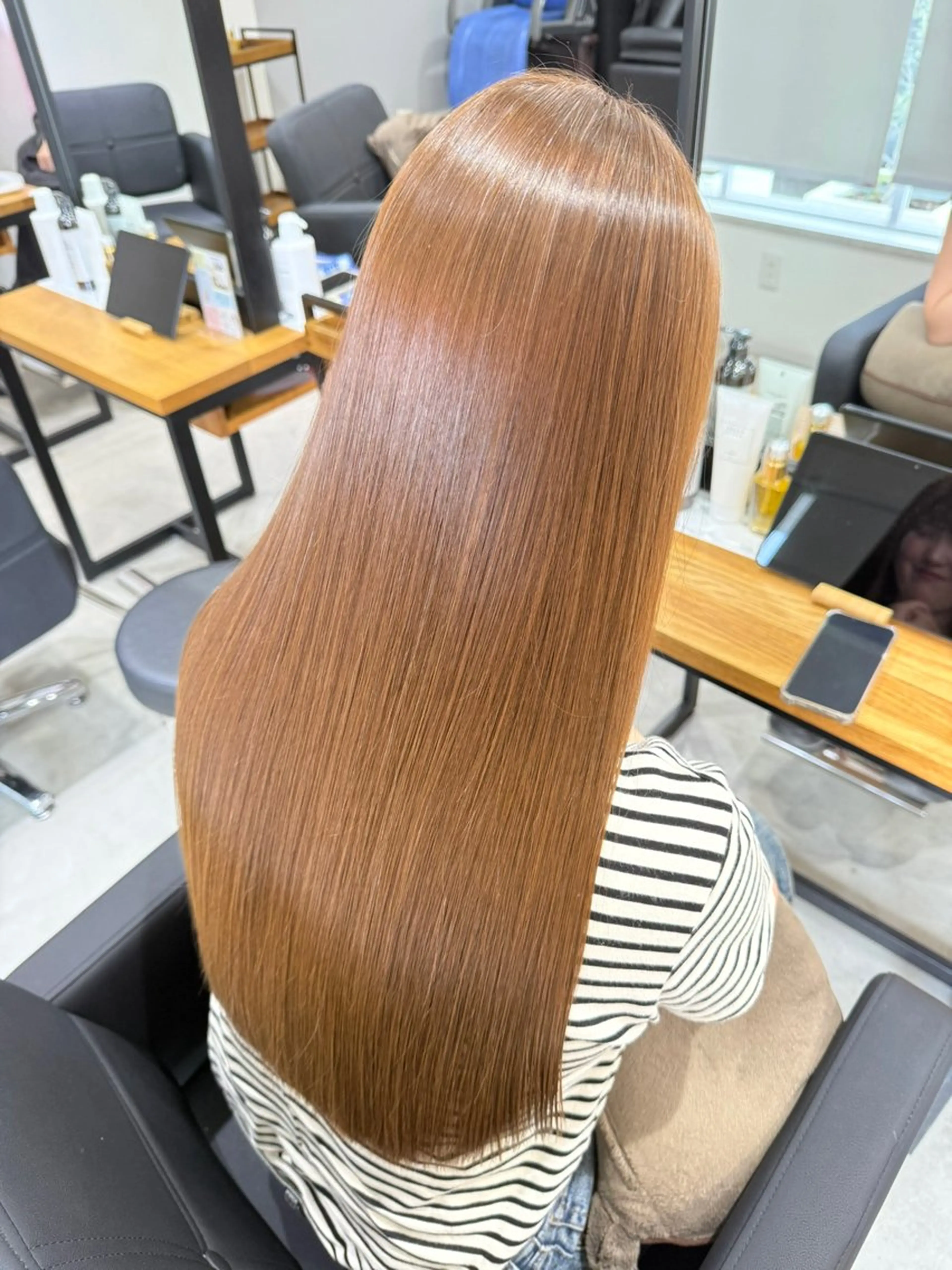 ロング カラー 髪質改善 髪質改善　縮毛矯正 ツイスパanBタクミのヘアスタイル