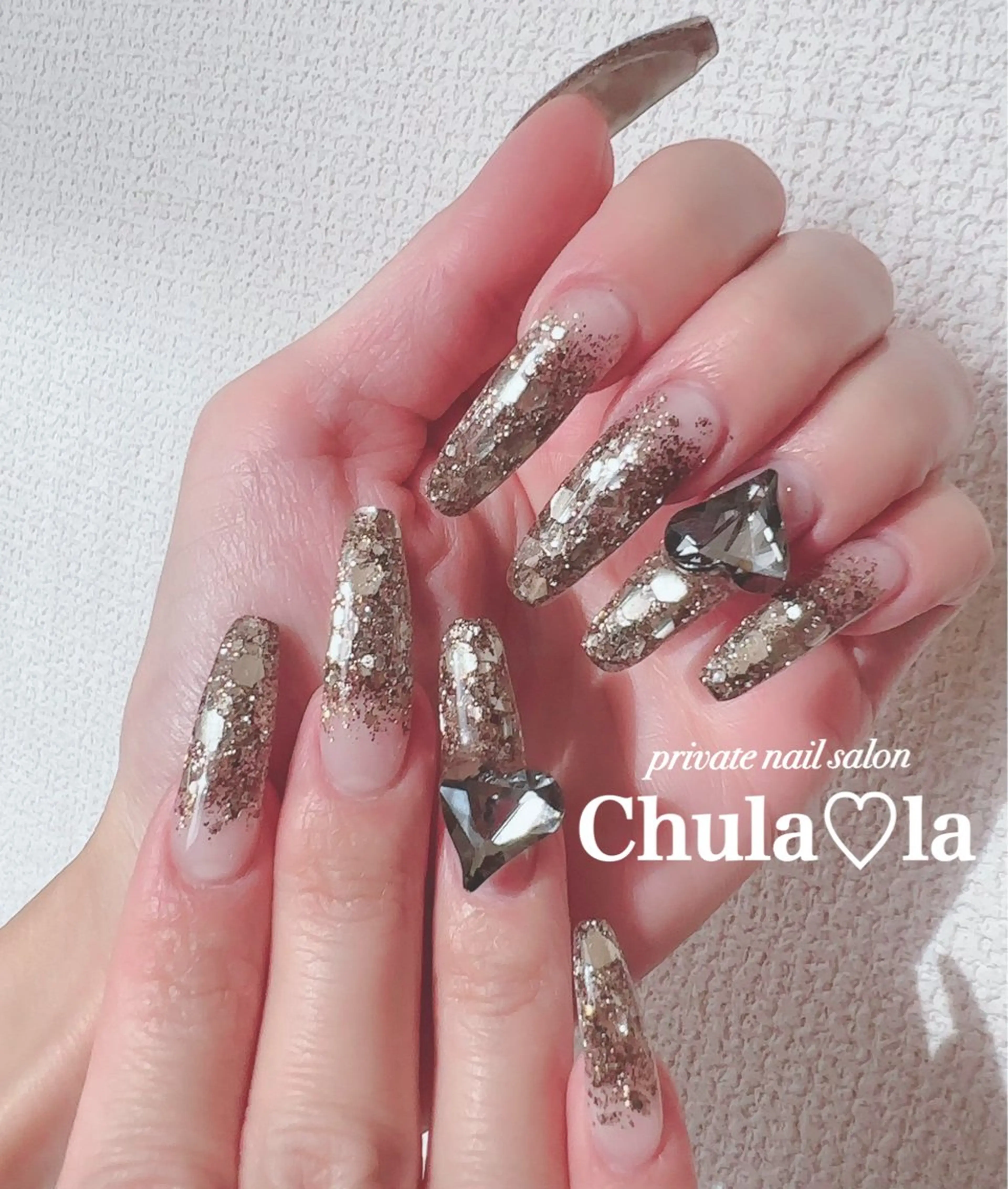 ネイル ホログラムネイル ハンドネイル Chula♡la 豊見城市高安のネイルデザイン