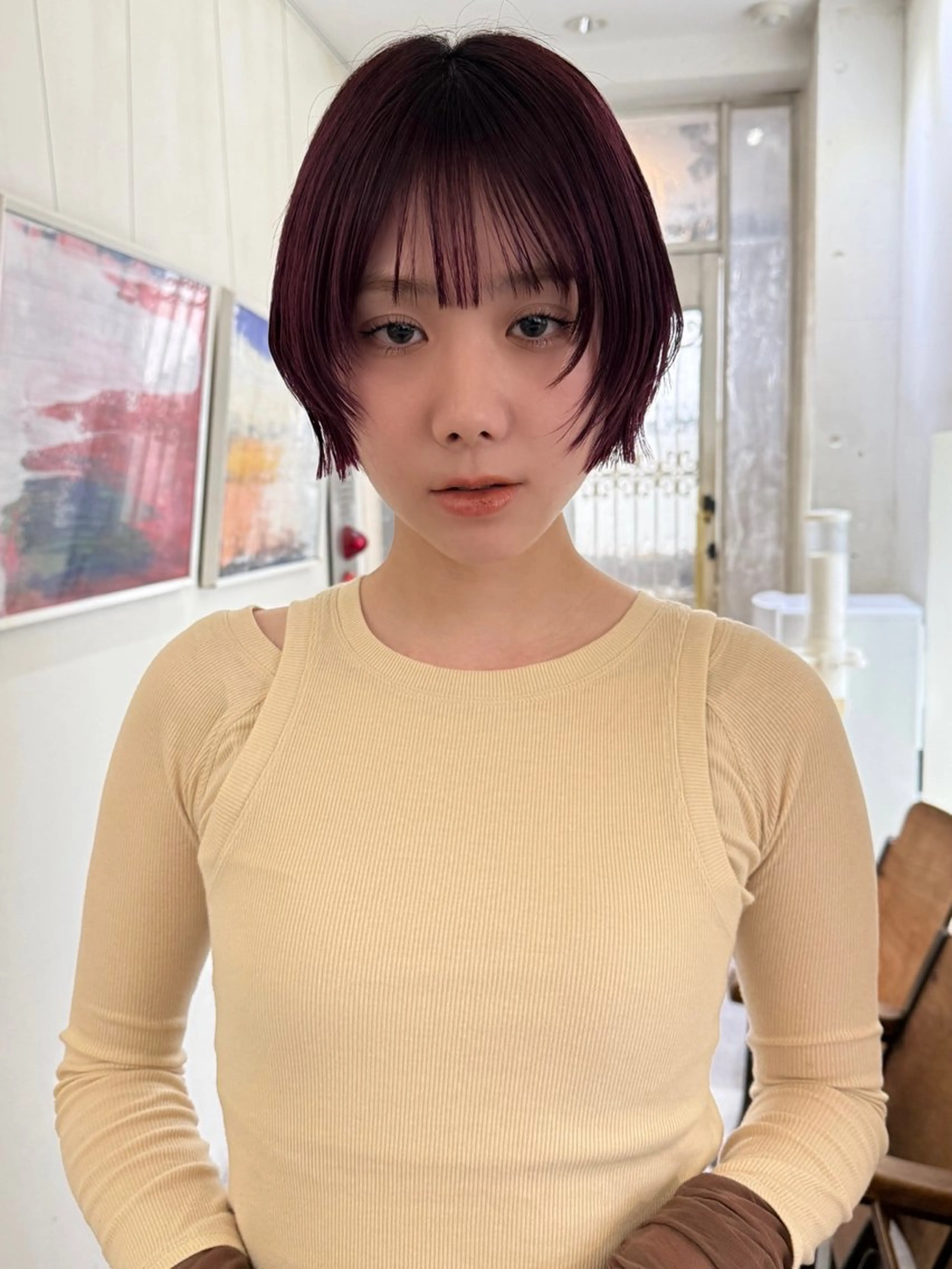 ショート カラー カット ヘアカラー MINXharajuku所属・ボブ/レイヤー MINX伊藤なず菜のヘアスタイル